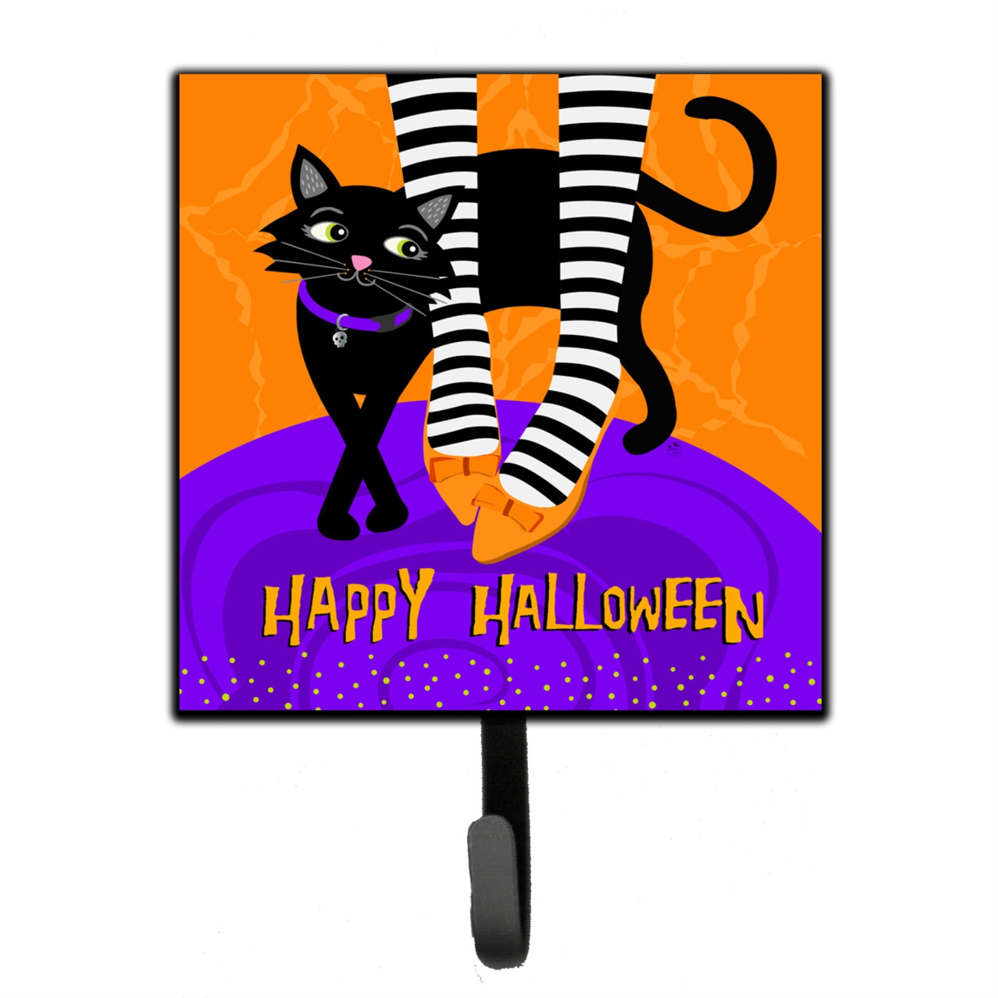 Caroline'S Treasures Halloween Witches Feet Leash Or Key Holder, Multicolor