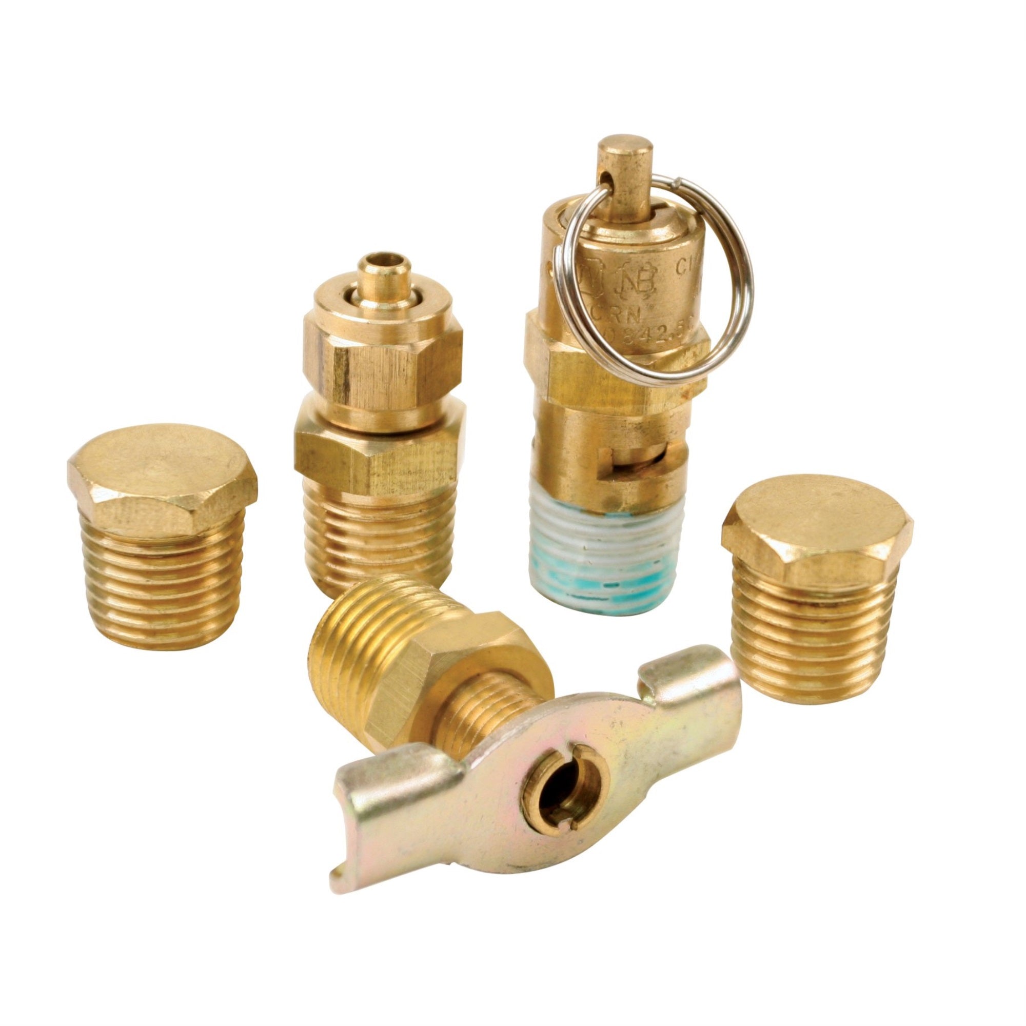 Viair 90005 Tank Port Fittings Kit, Gold