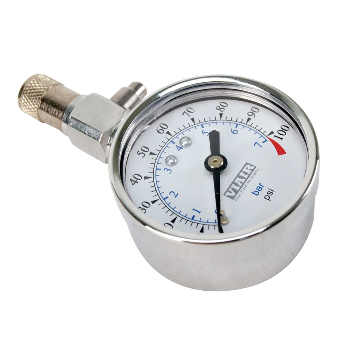 Viair 90072 0 - 100 Psi 2' Tire Gauge W/Gauge Reset Button