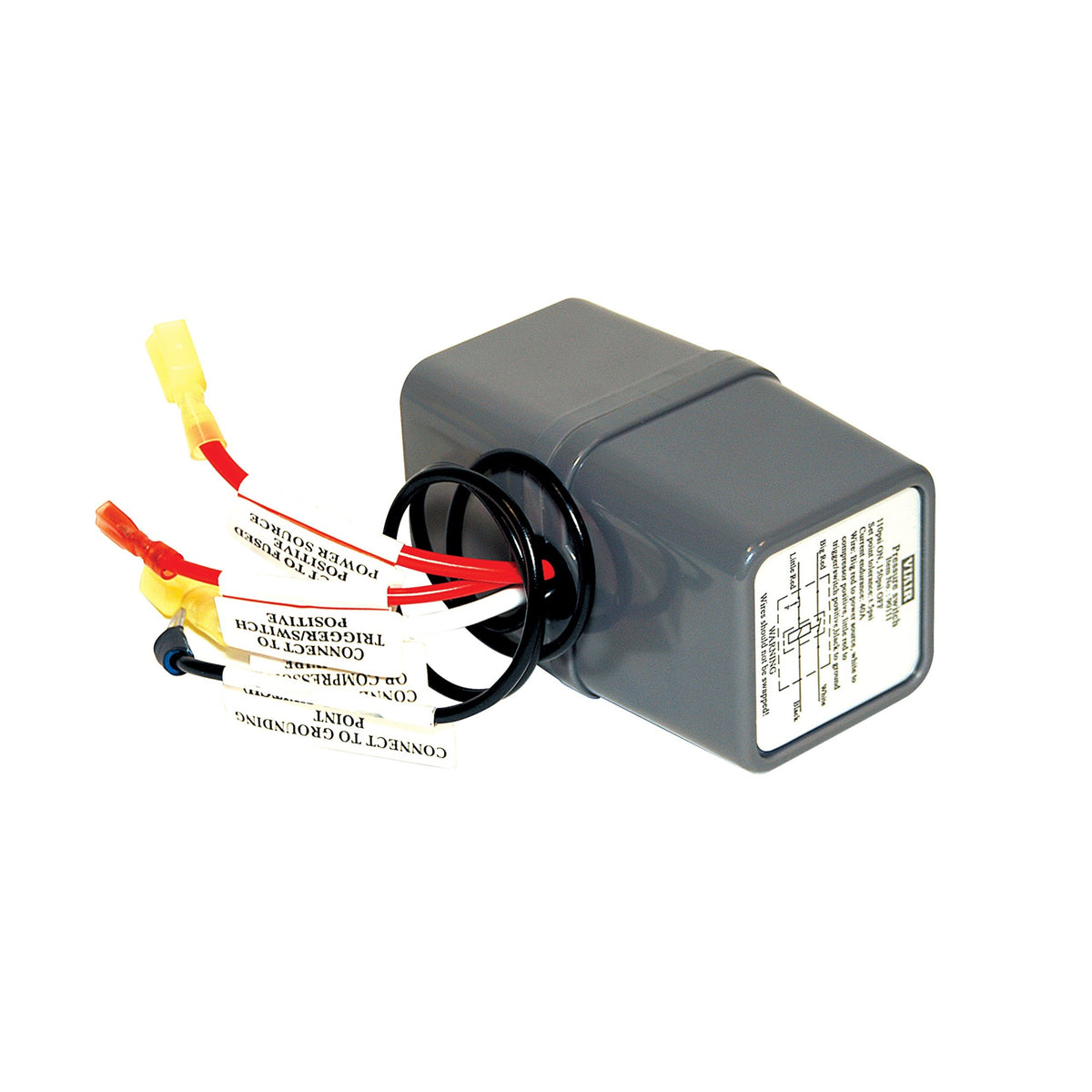 Viair 90113 Pressure Switch With Relay Black, 1/8 In. Npt (M)