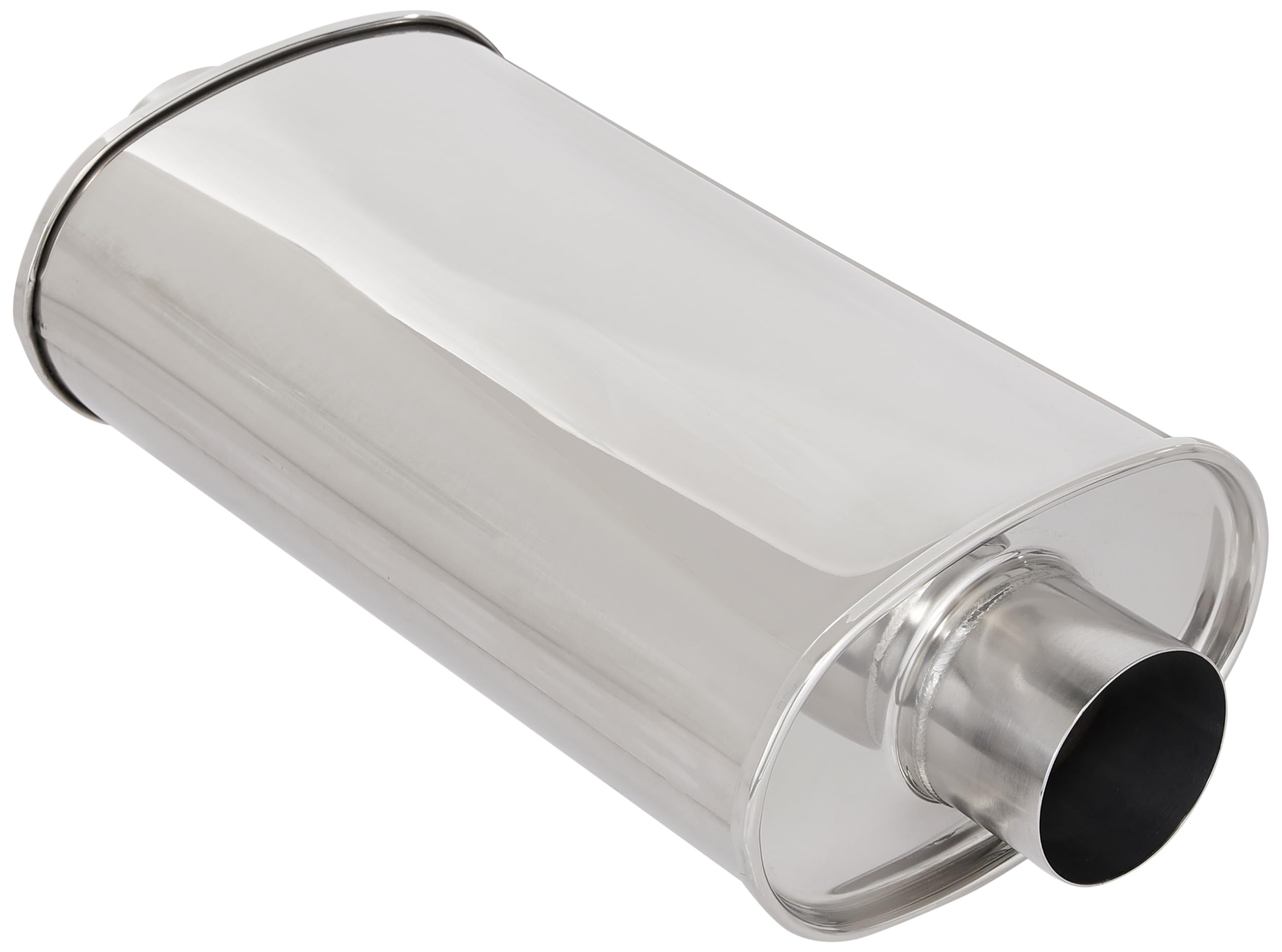 Streetpower Oval Muffler 3In Inlet/Outlet(Centercenter)