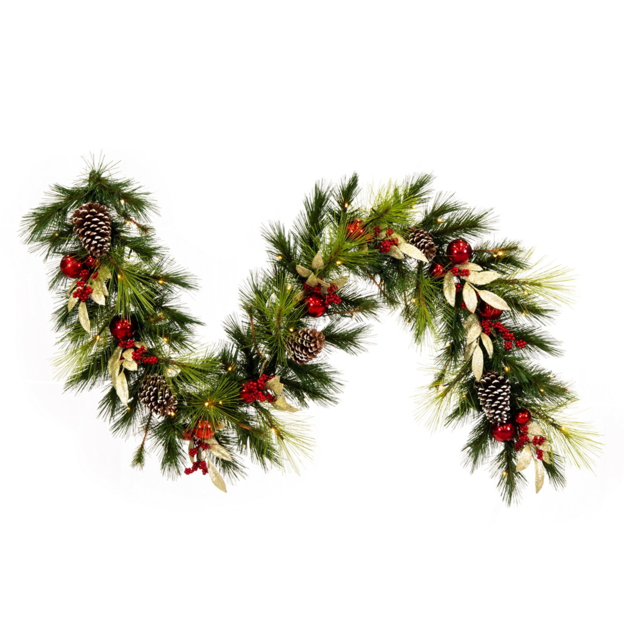 6'x16” Garland Red/Gold Dcor BO 50WW