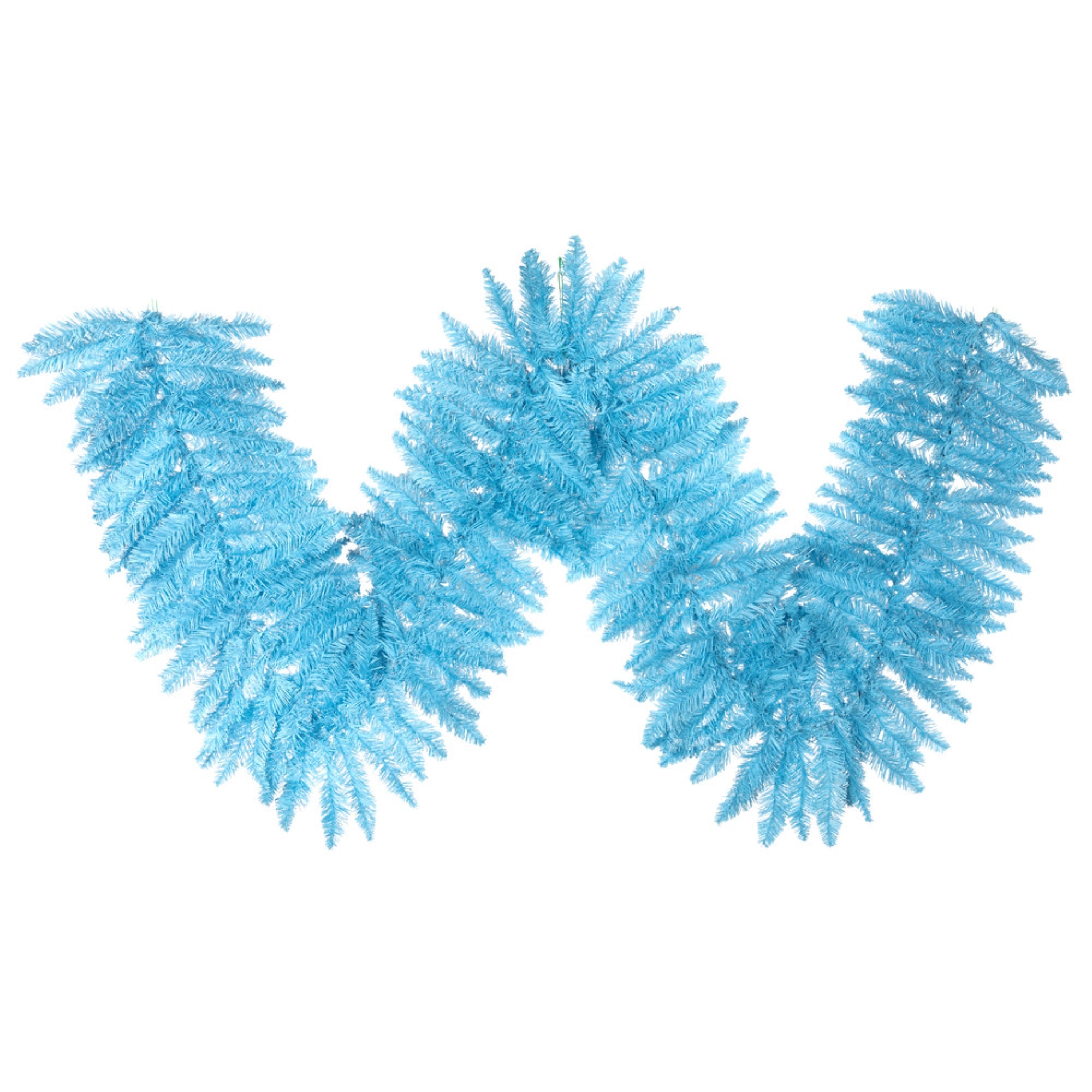 Vickerman 9'x14″ Sky Blue Fir Garland 250T - K164314