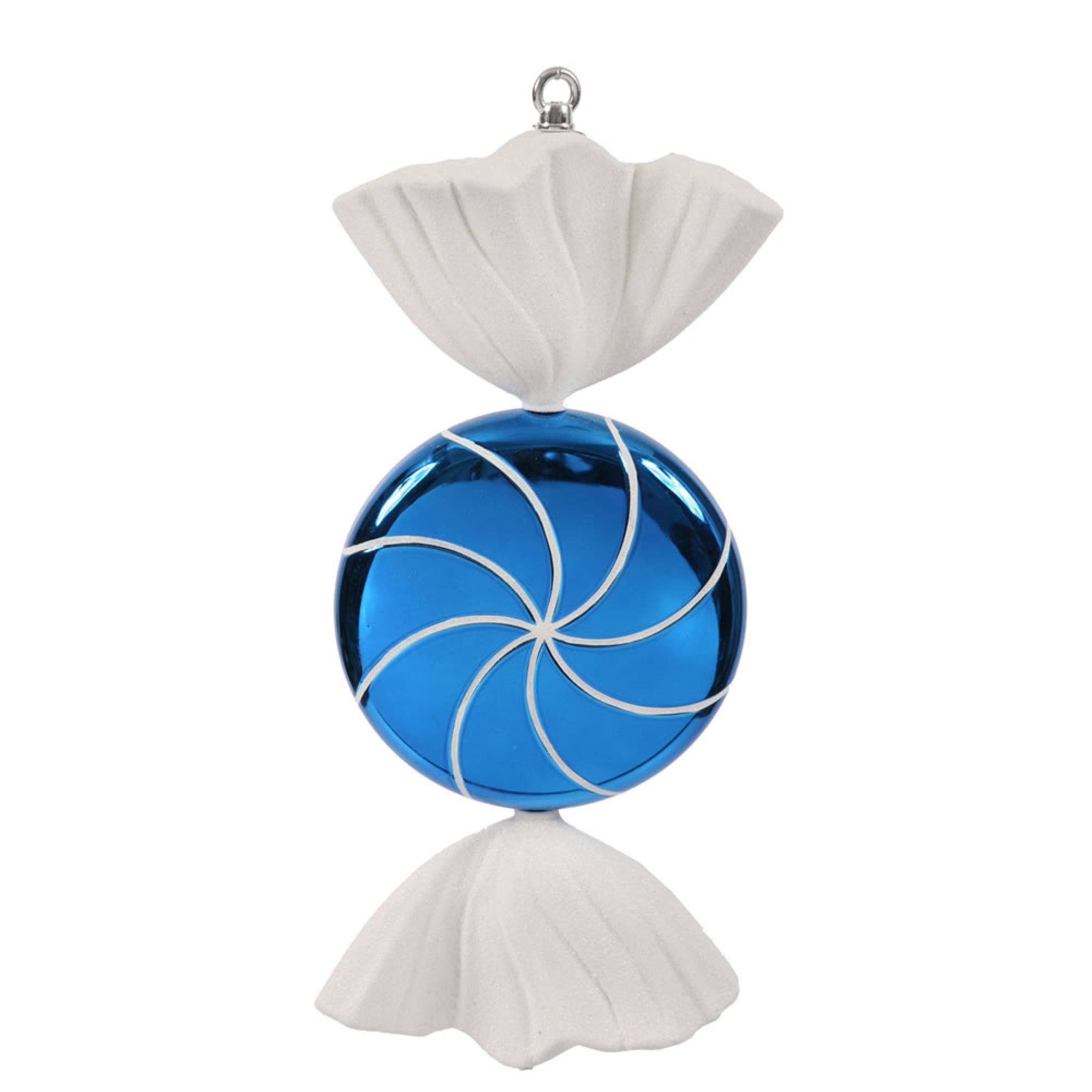 Vickerman 18.5″ Blue White Swirl Candy - M110702