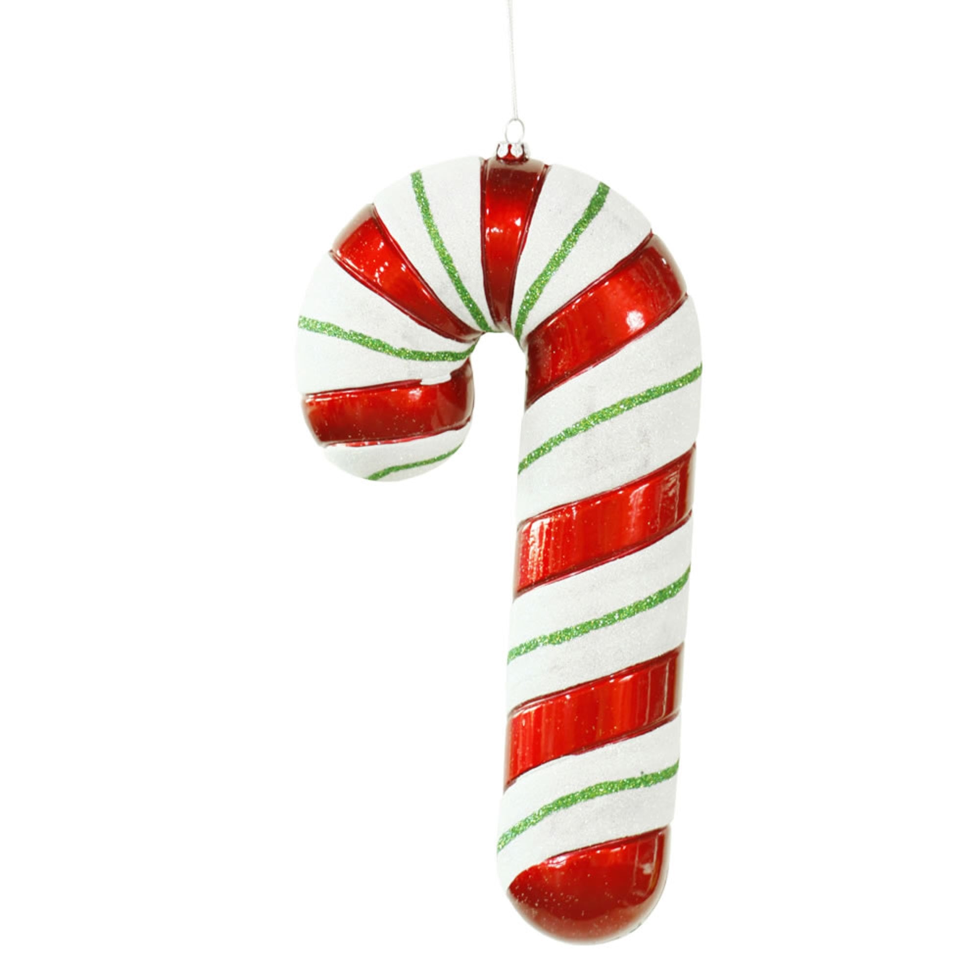 Vickerman 10″ Red-White-Grn Thick Candy Cane - M121310