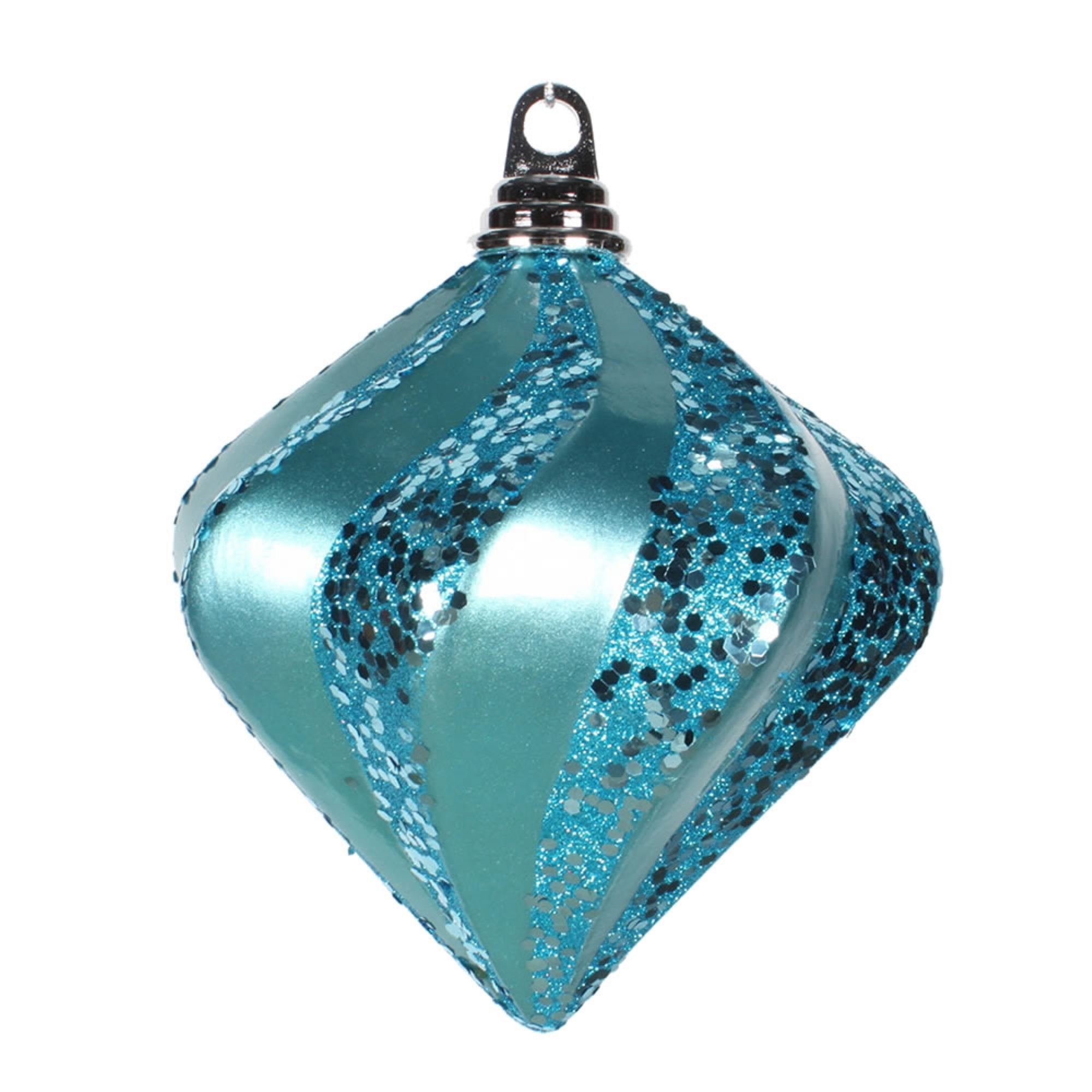 Vickerman 6'' Turquoise Candy Glitt Swirl Diamond - M133212