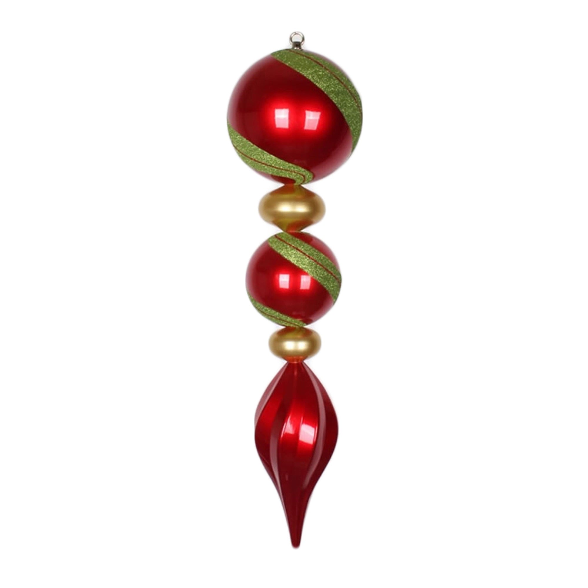 Vickerman 30.5″ Red/Gold/Lime Jumbo Finial - M149429