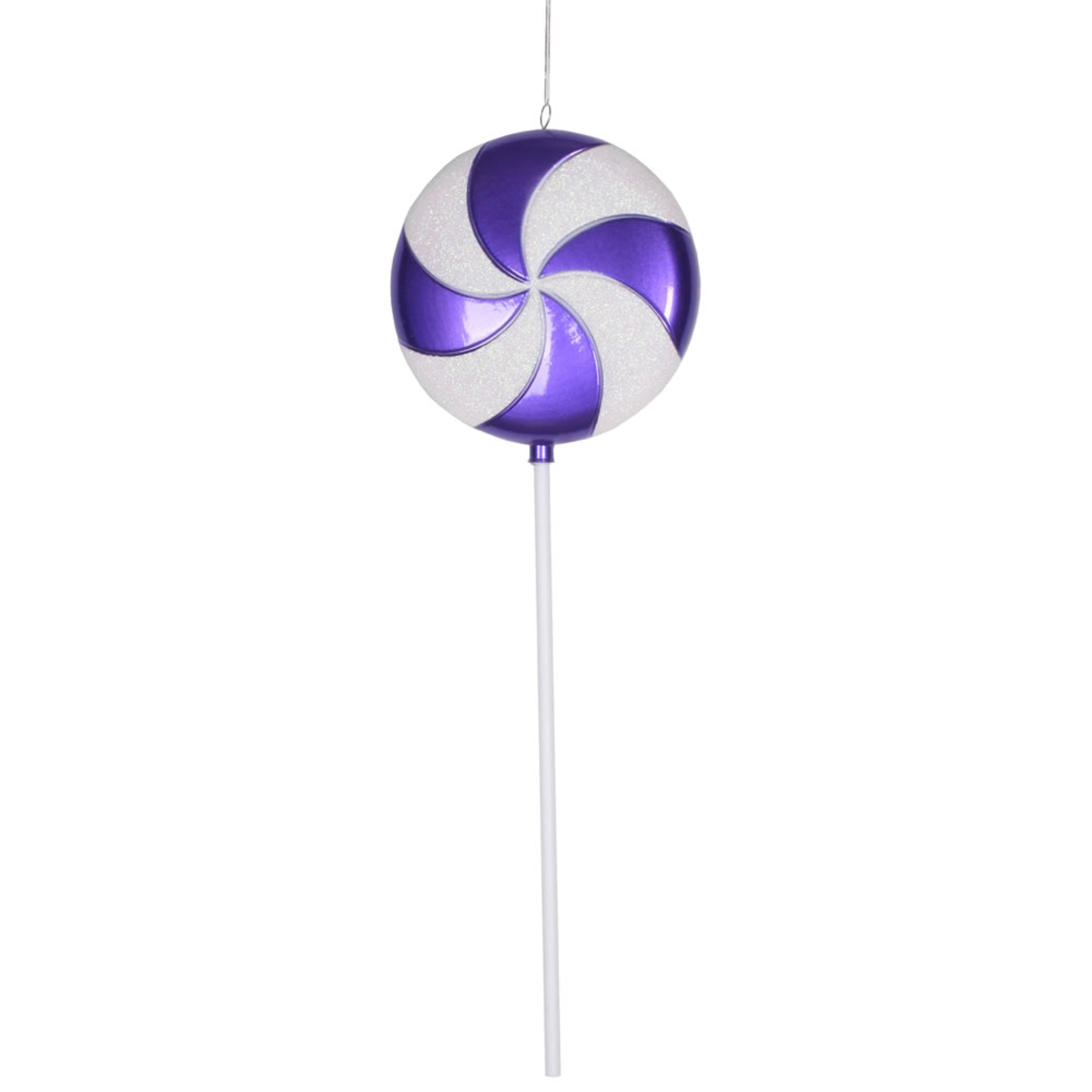 Vickerman 24″ Purple-White Candy Lollipop - M152116