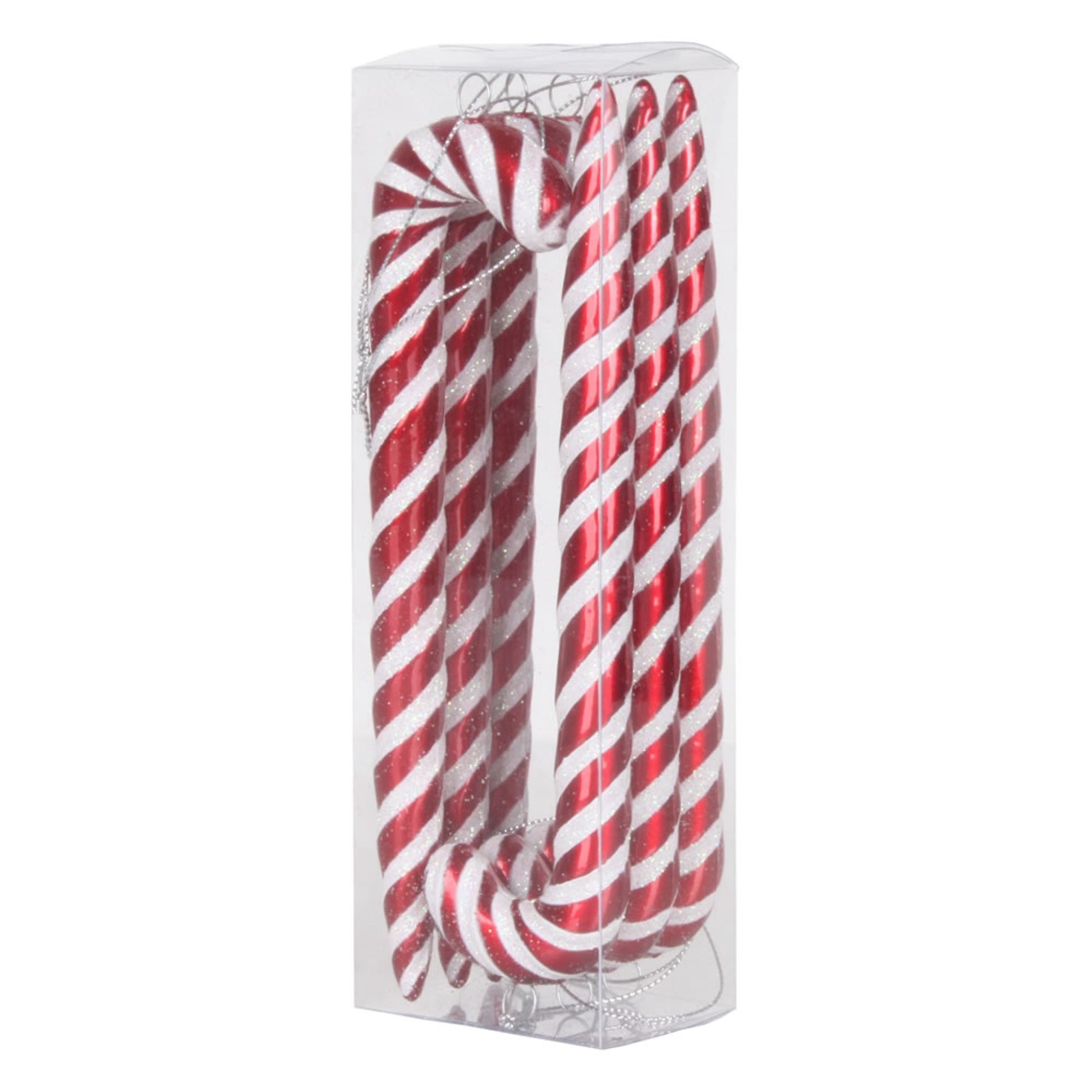 Vickerman 7.5″ Red-White Candy Canes 6/Box - M152703