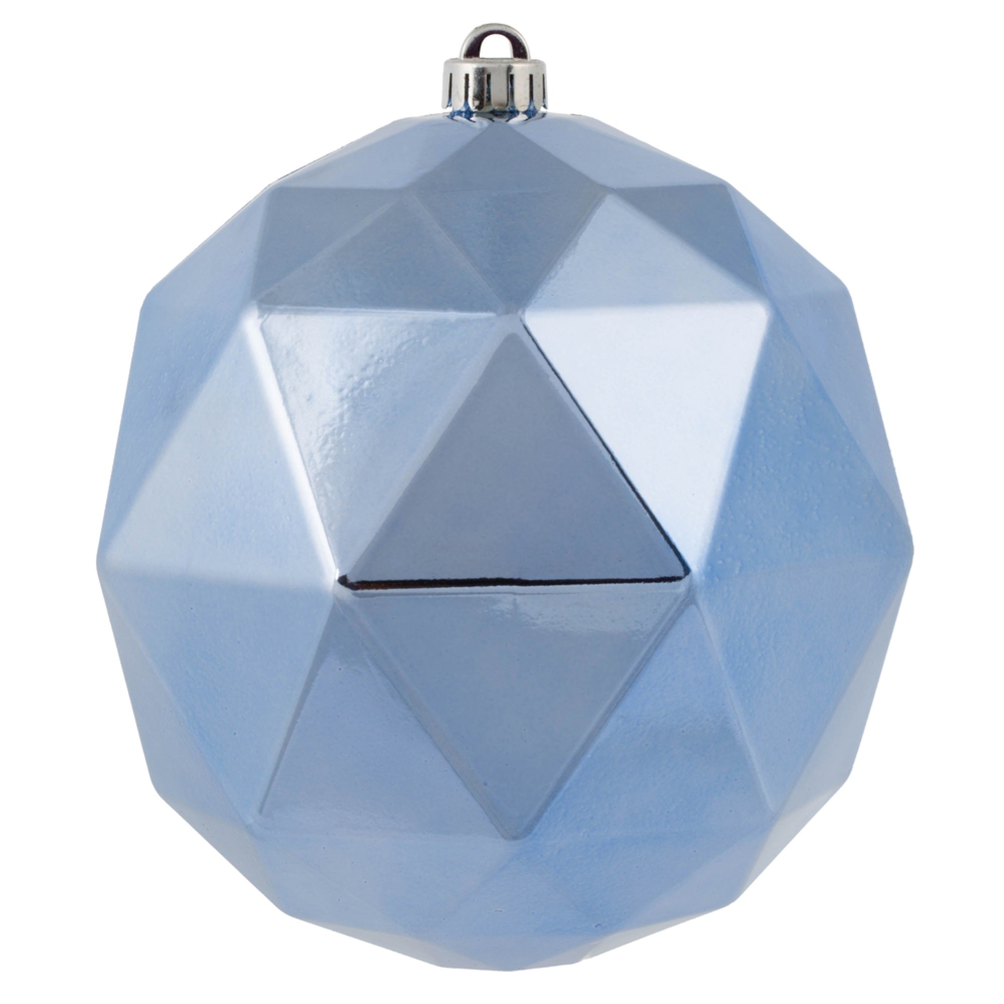 Vickerman 8” Periwinkle Shiny Geometric Ball - M177529DS