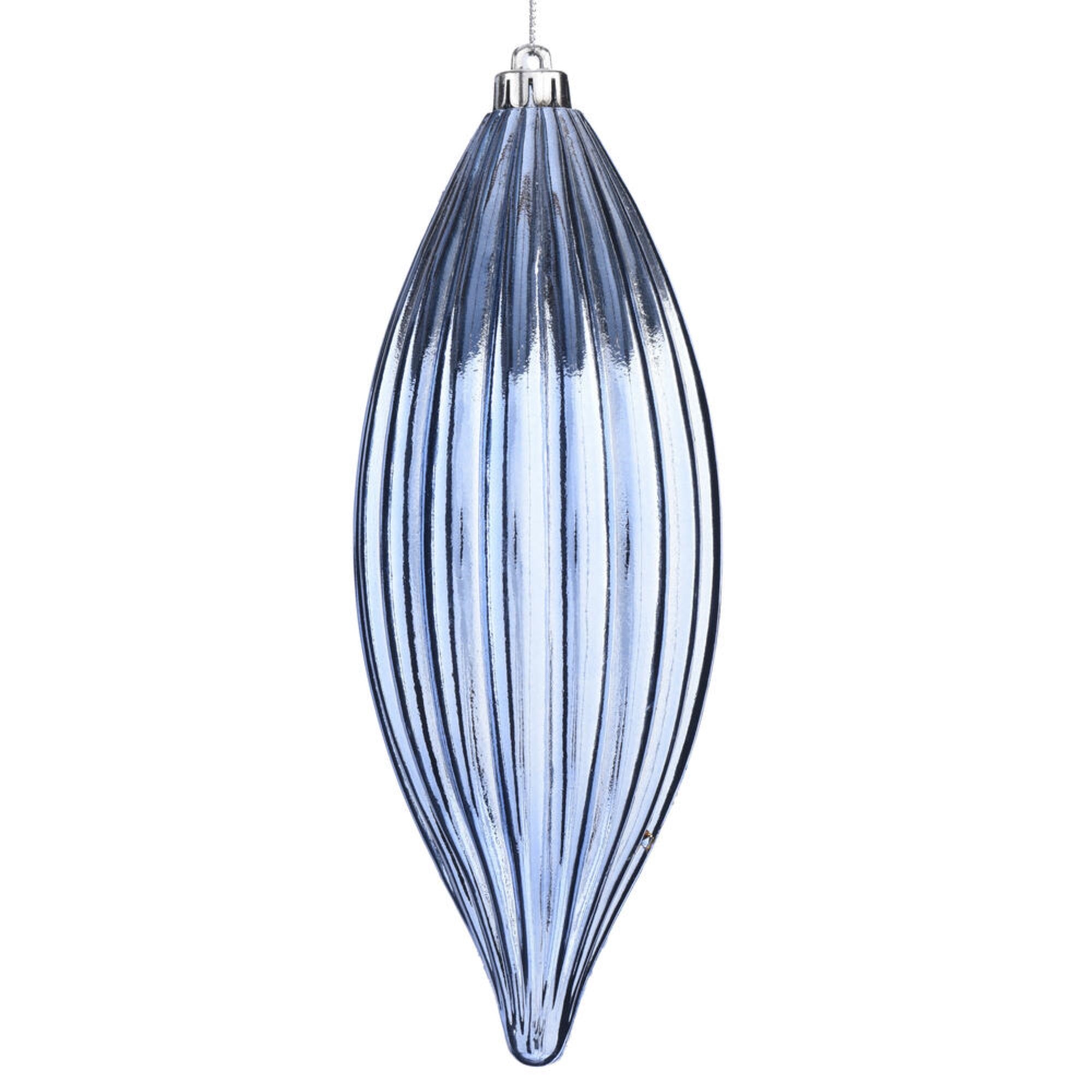 8” Periwinkle Shiny Line Finial 4/Bag