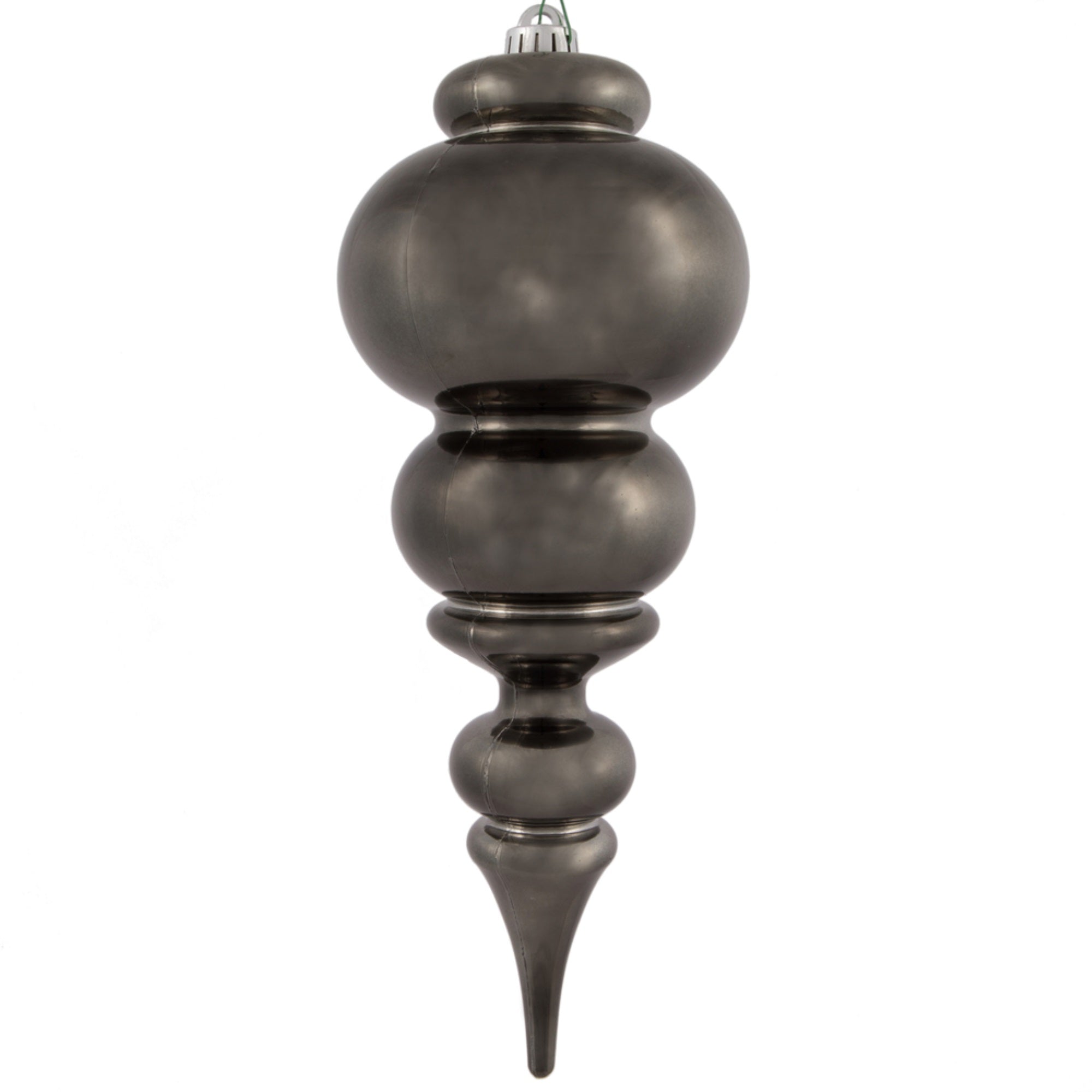 Vickerman 14” Gunmetal Shiny Finial UV Drilled - N150684DSV