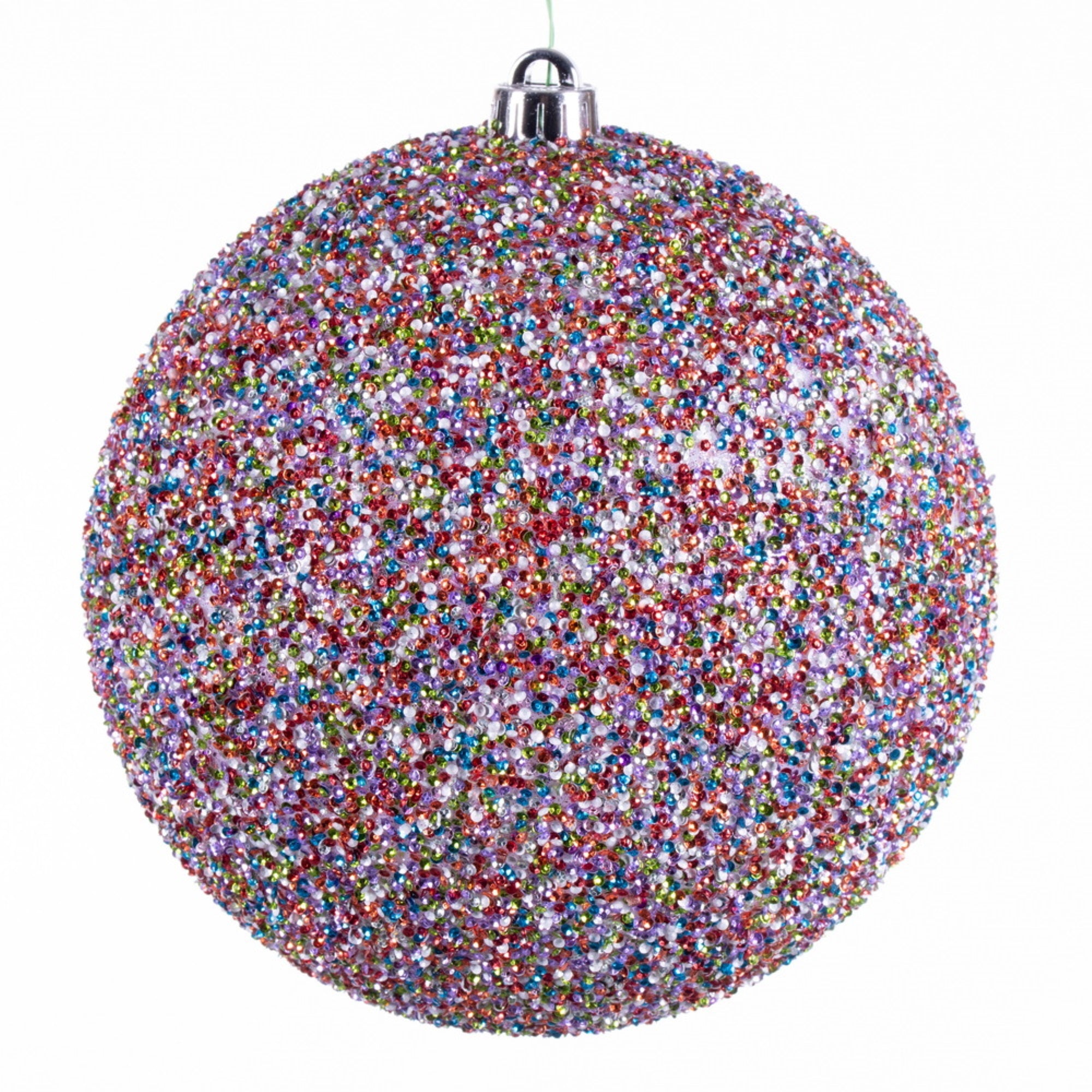 Vickerman 6” Multi-Color Beaded Ball Drill 4/Bag - N185899D