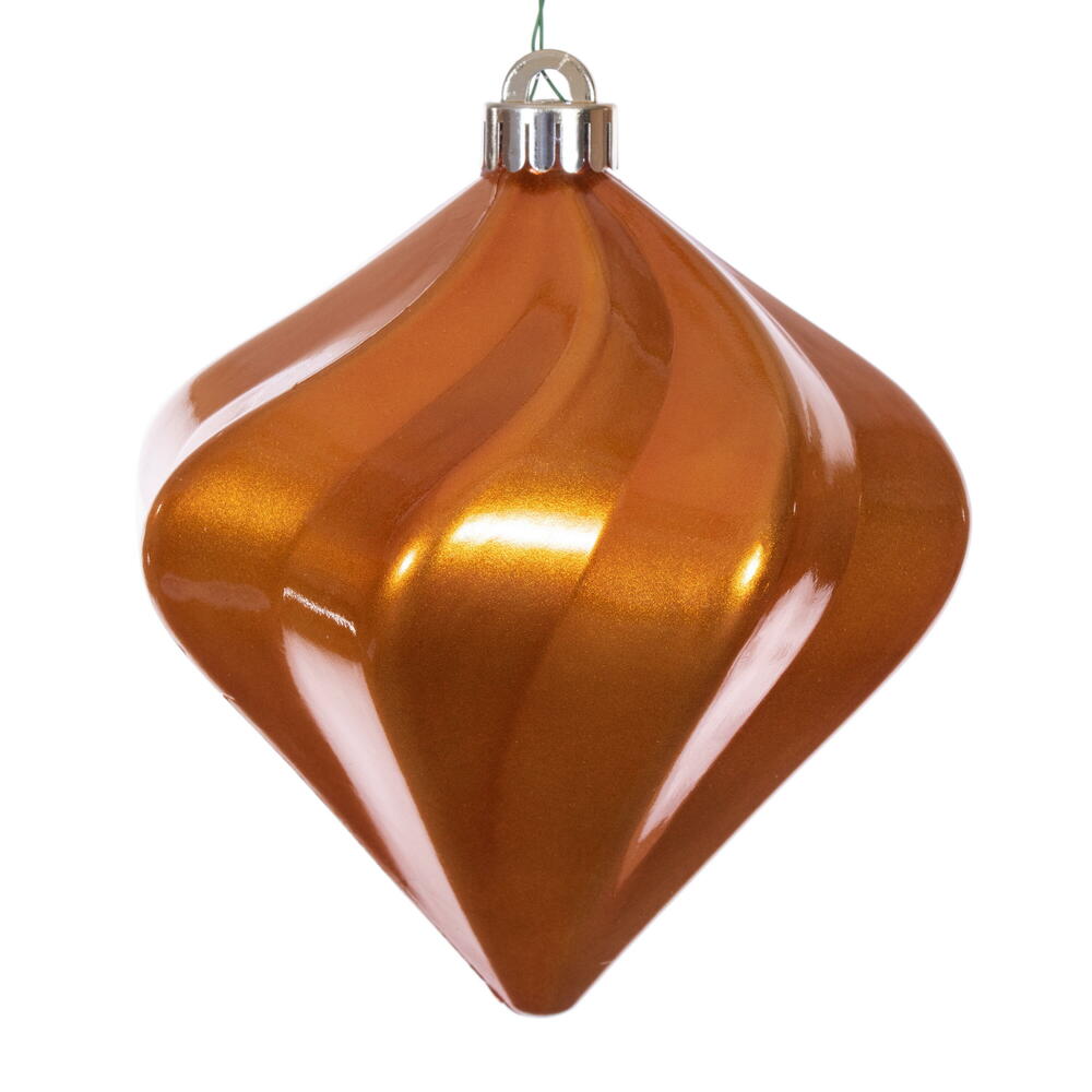 6” Copper Candy Swirl Diamond UV 3/Bg