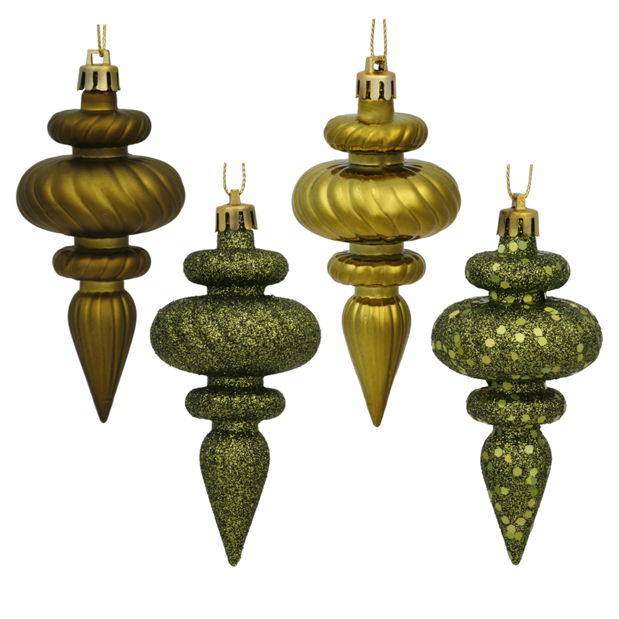 Vickerman 4″ Olive Finial 4 Finish Asst 8/Bx - N500014