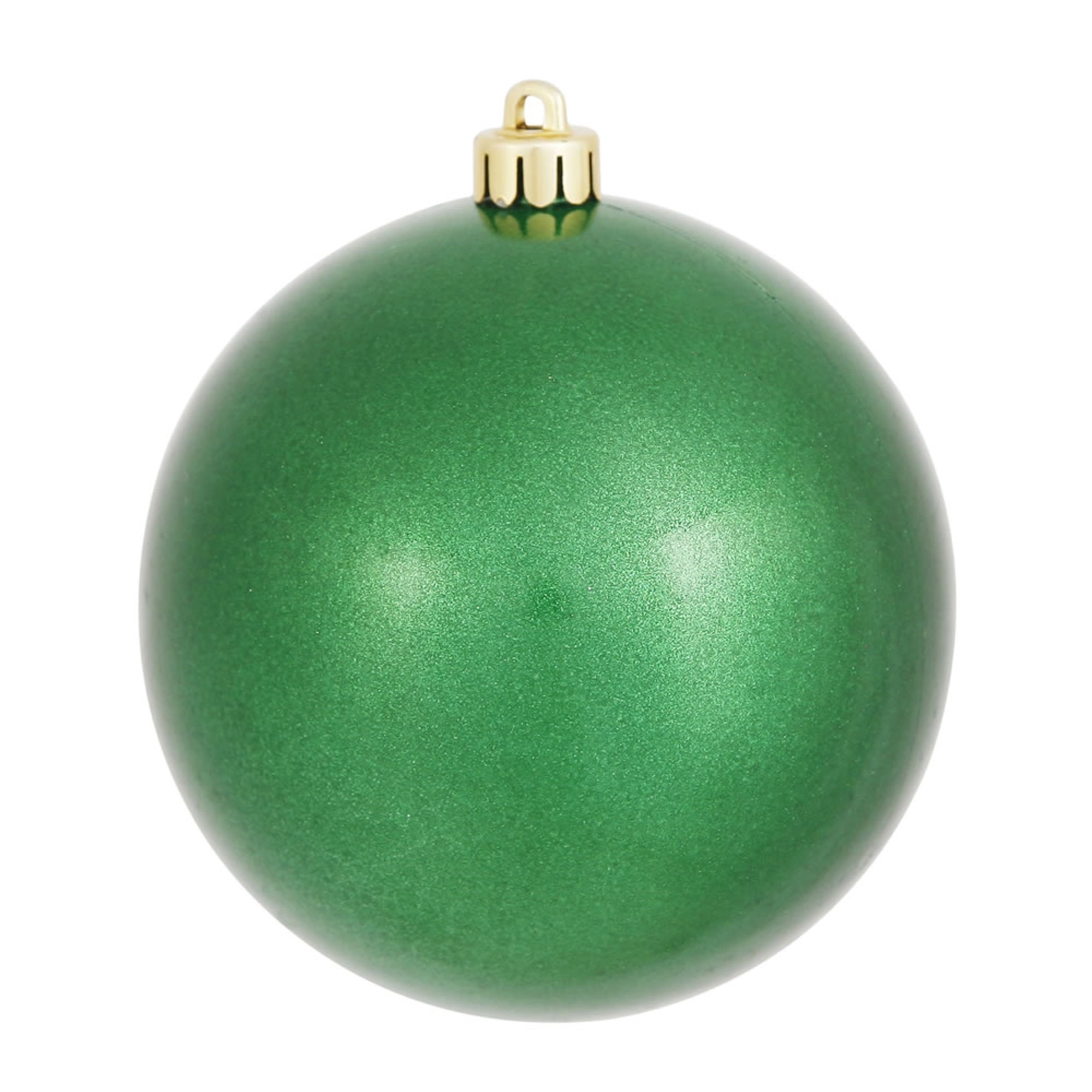 Vickerman 4″ Green Candy Ball UV Drilled 6/Bag - N591004DCV