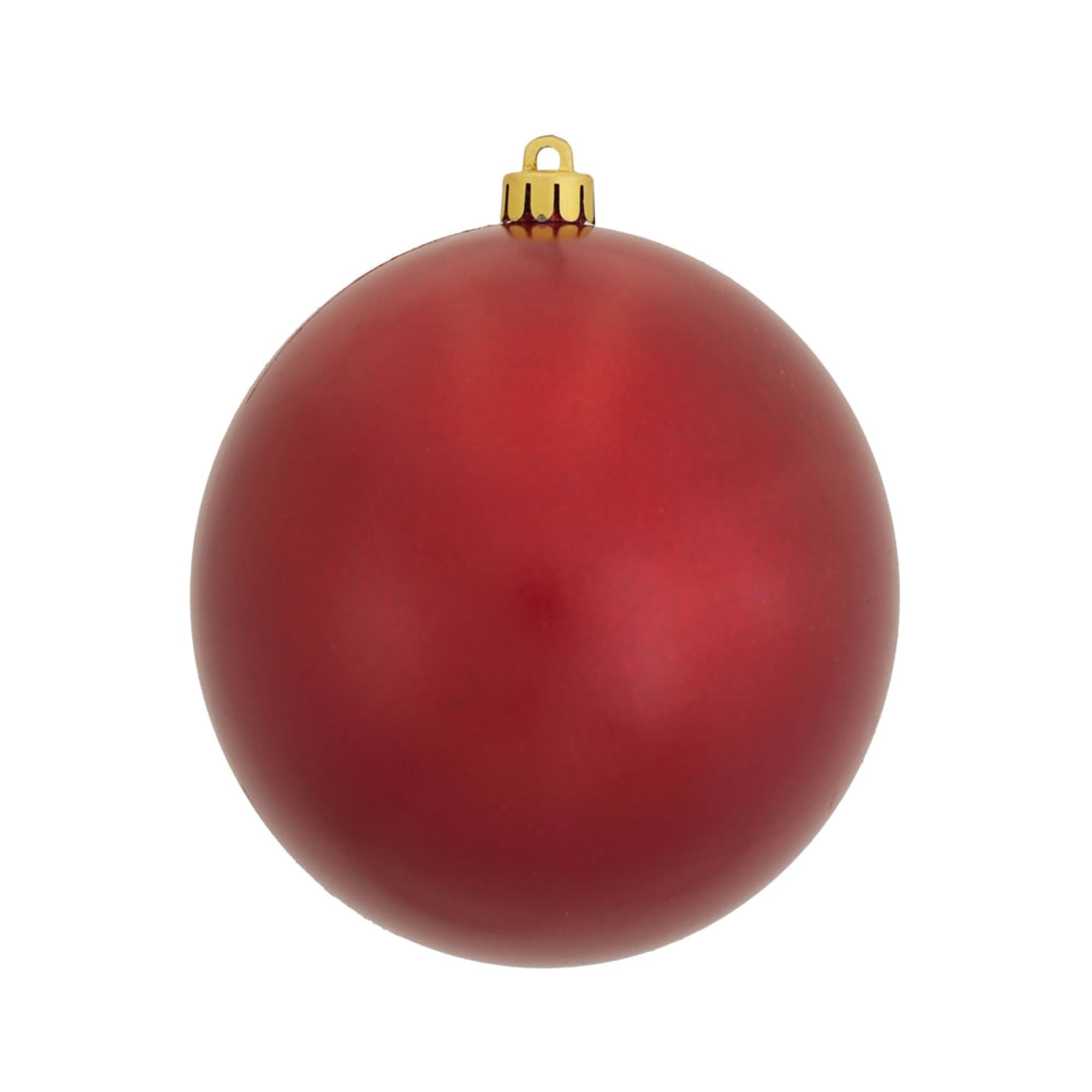 Vickerman 4.75″ Red Candy Ball UV Drilled 4/Bag - N591203DCV