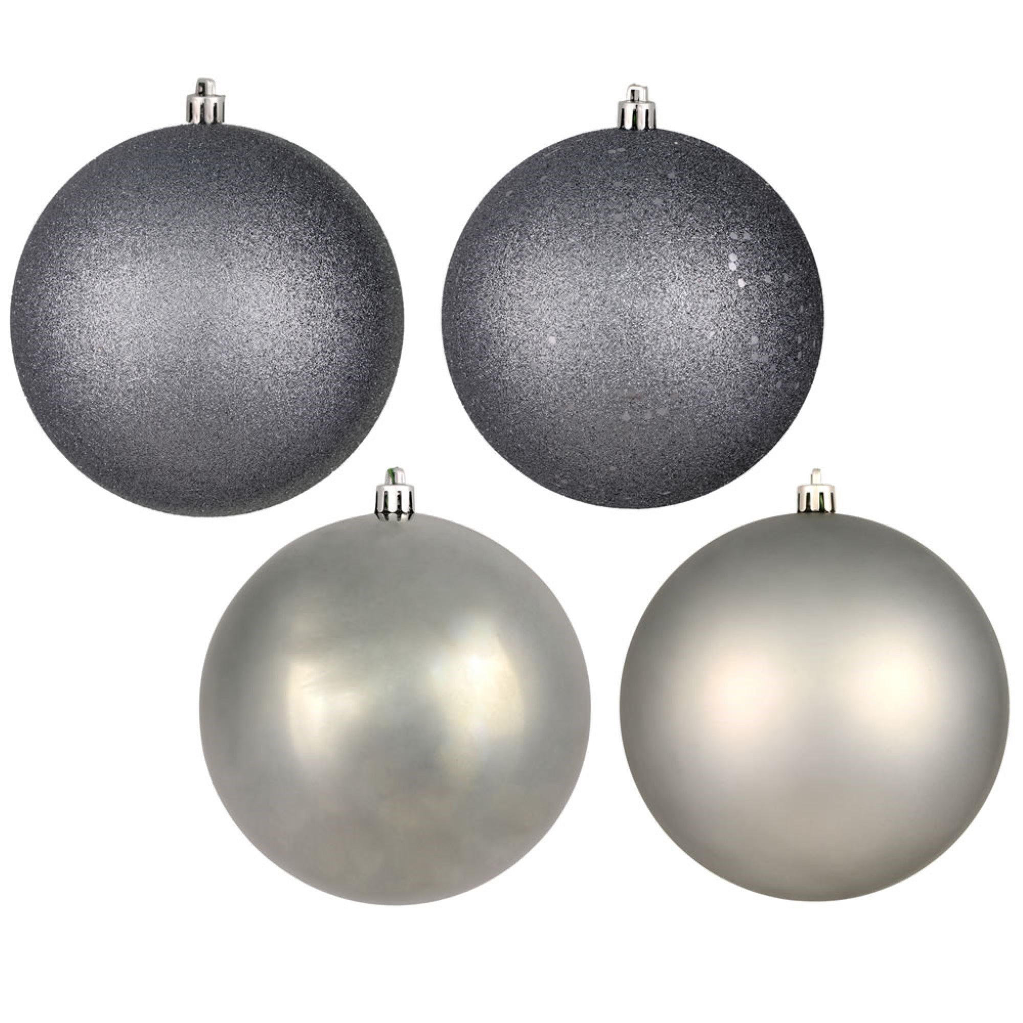 Vickerman 6” Limestone 4 Finish Ball Orn 4/Box - N591525BX