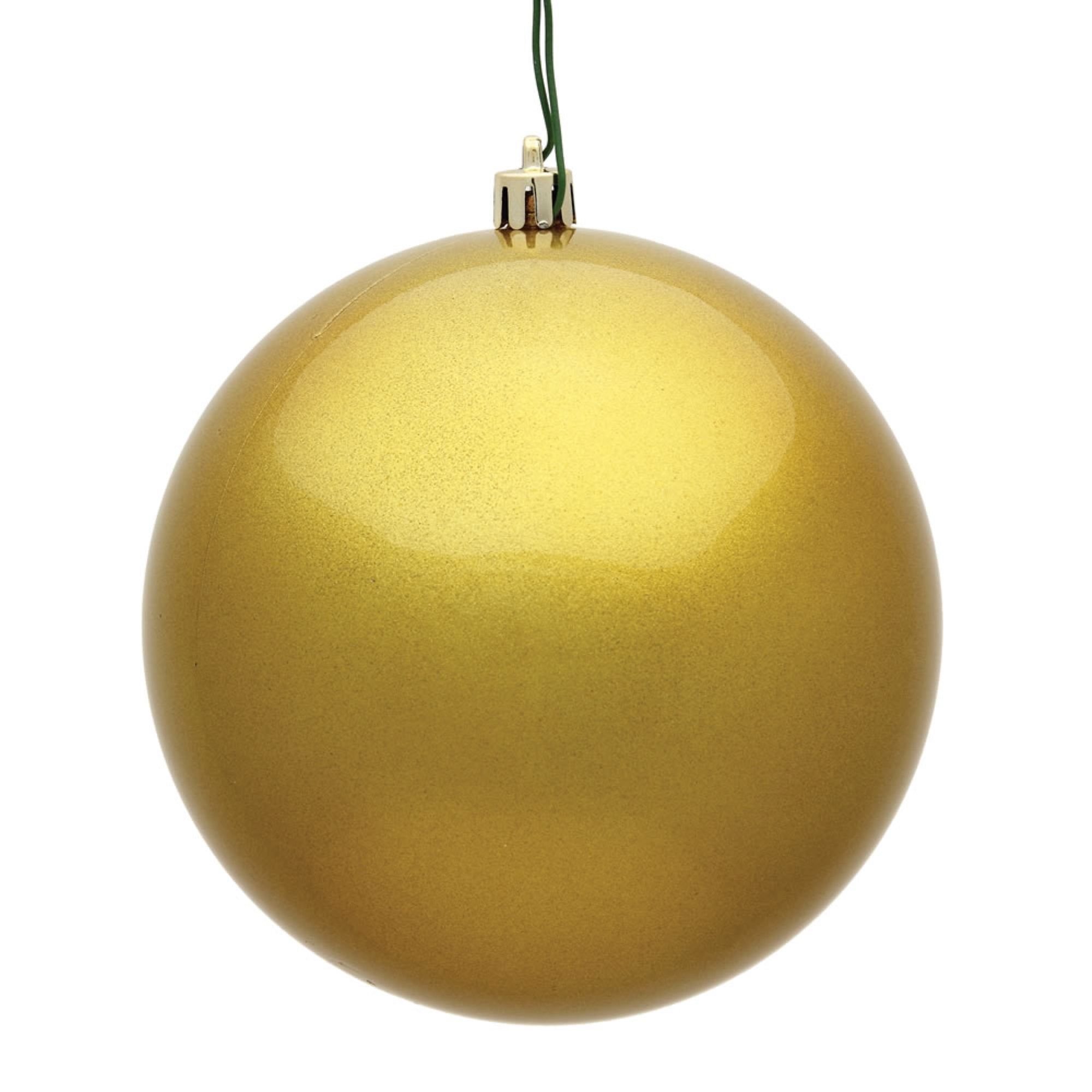 Vickerman 8″ Gold Candy Ball UV Drilled Cap - N592008DCV