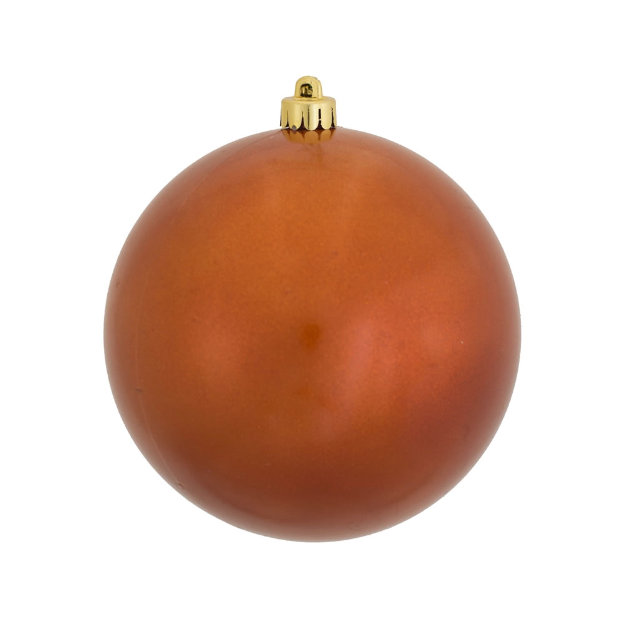 Vickerman 10″ Burn Ornge Candy Ball UV Drilled Cap - N592518DCV