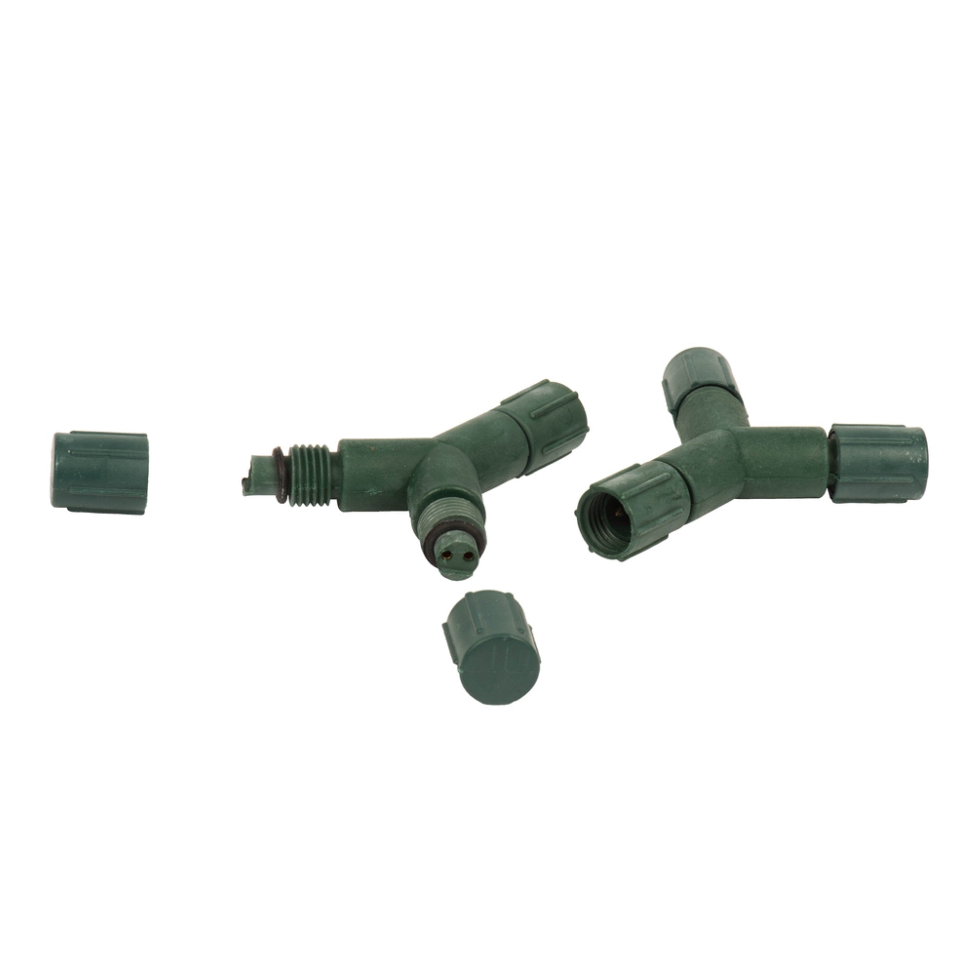 Vickerman LED Set Green Coaxial Y Splitter 6/Bag - X6G6615
