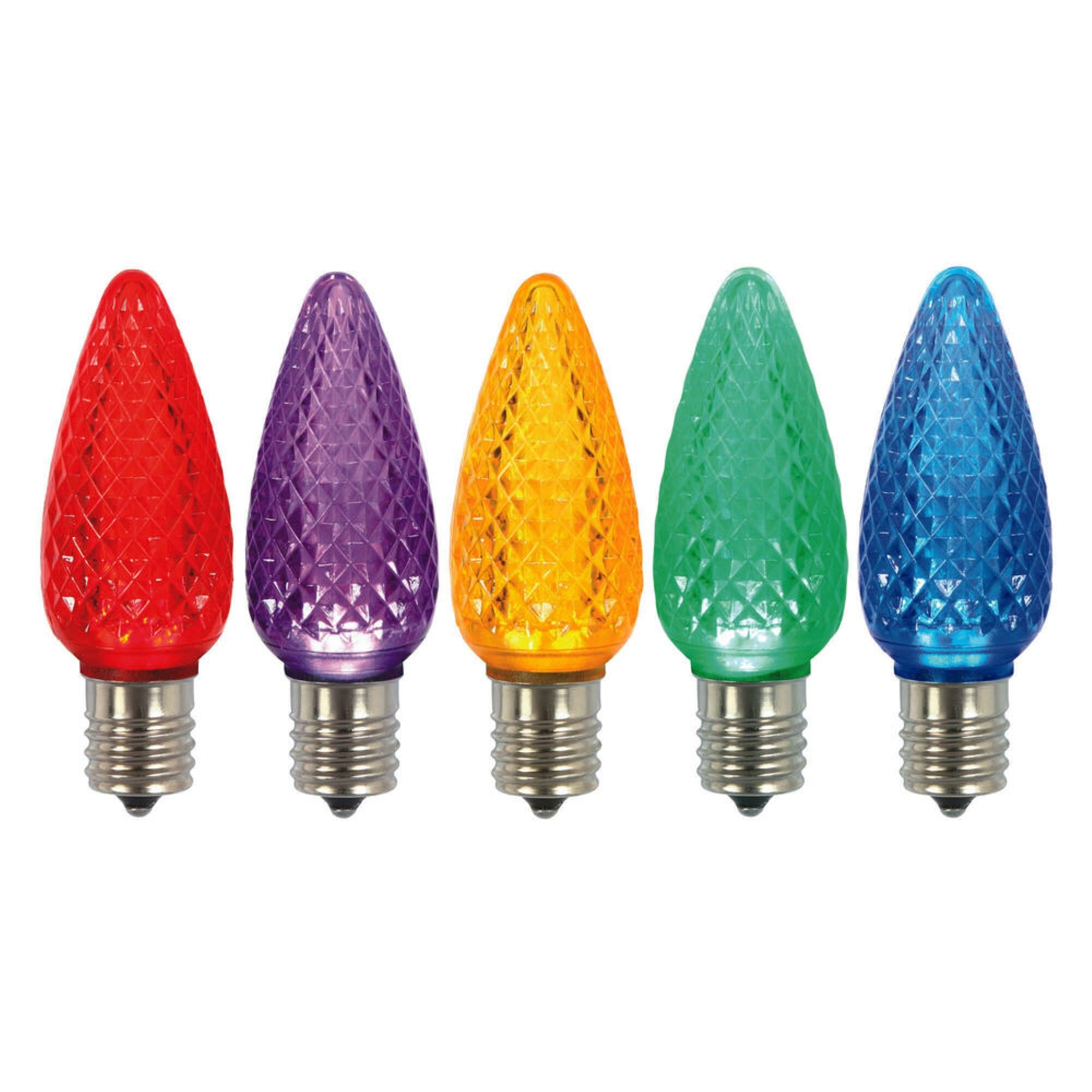 Vickerman C9 Faceted LED Multi Bulb .45W 25/Box - XLEDC90-25