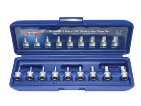 SAE 1/4 DR HEX SET
