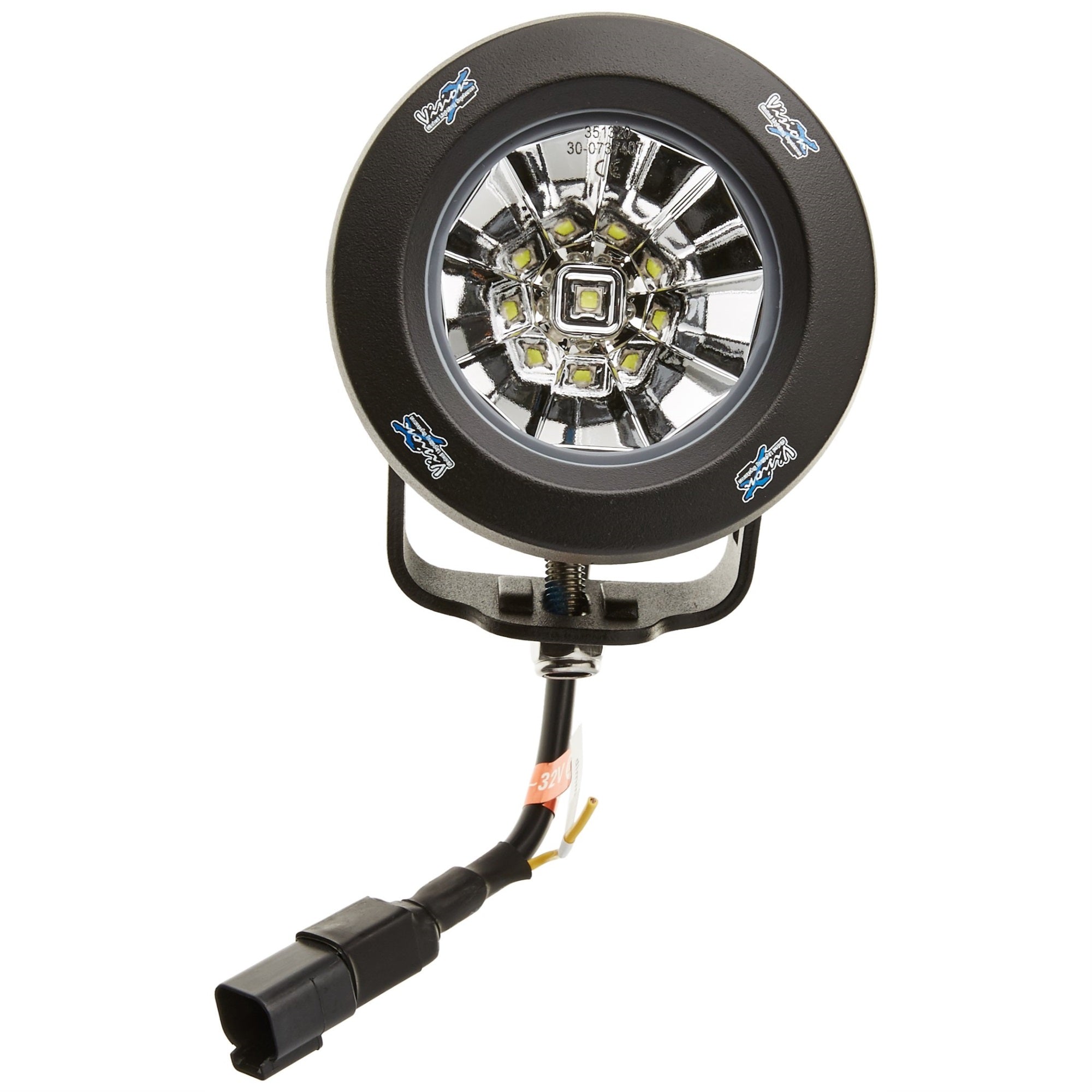 Vision X Lighting 9141435 Optimus Black Round 10W Led Flood Light - Pair
