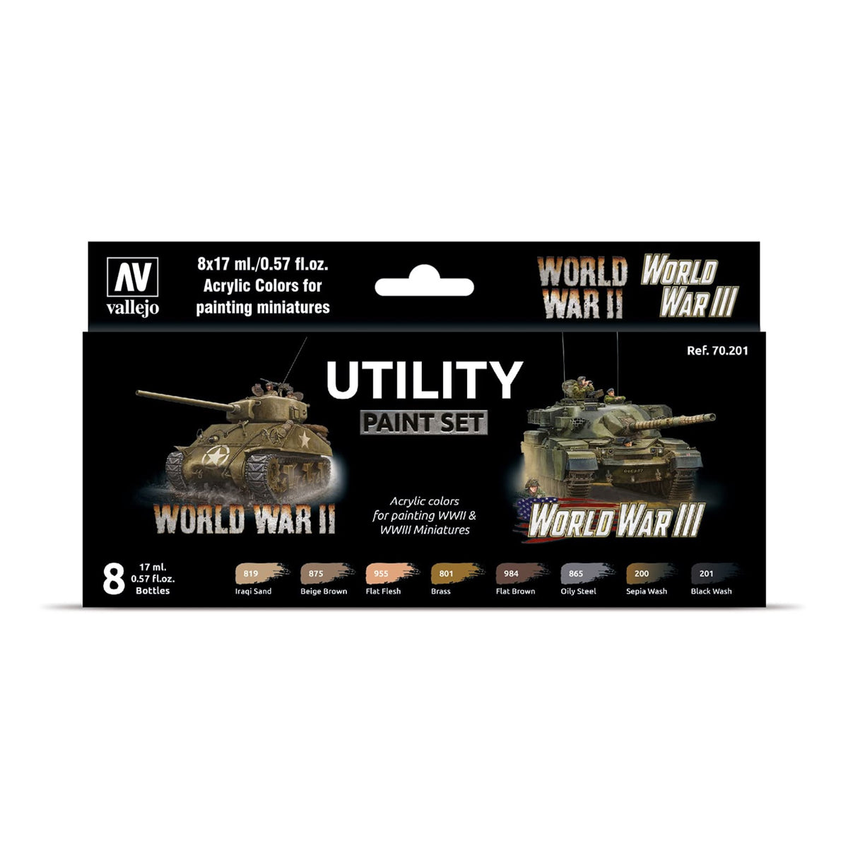 Model Color Set: Utility Paint Set (8)