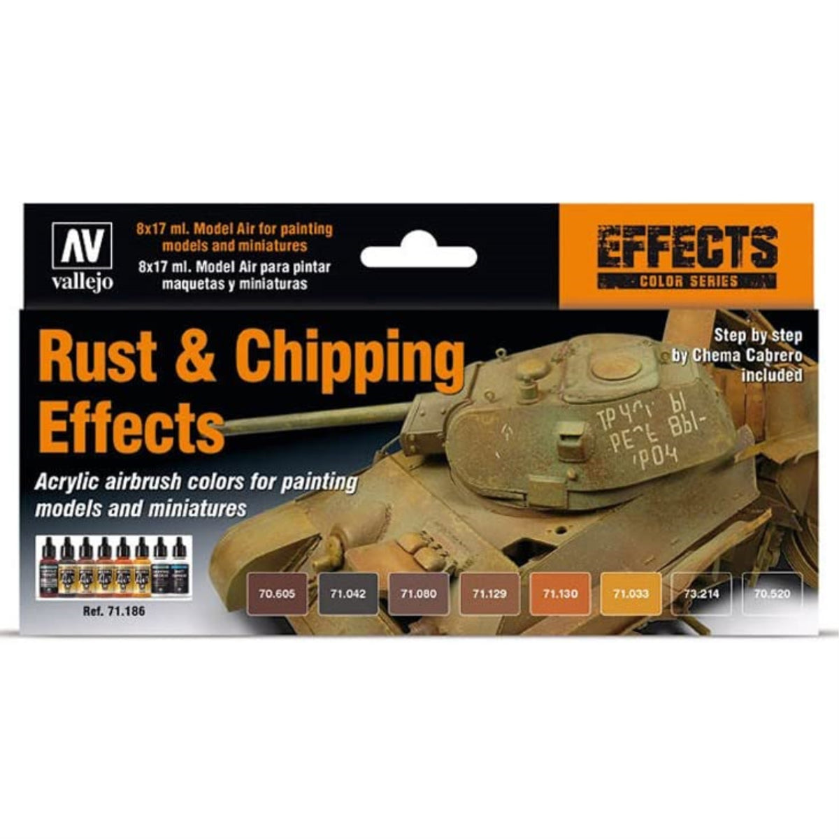 Vallejo Rust And Chipping Effects Colors [Parallel Import Goods]