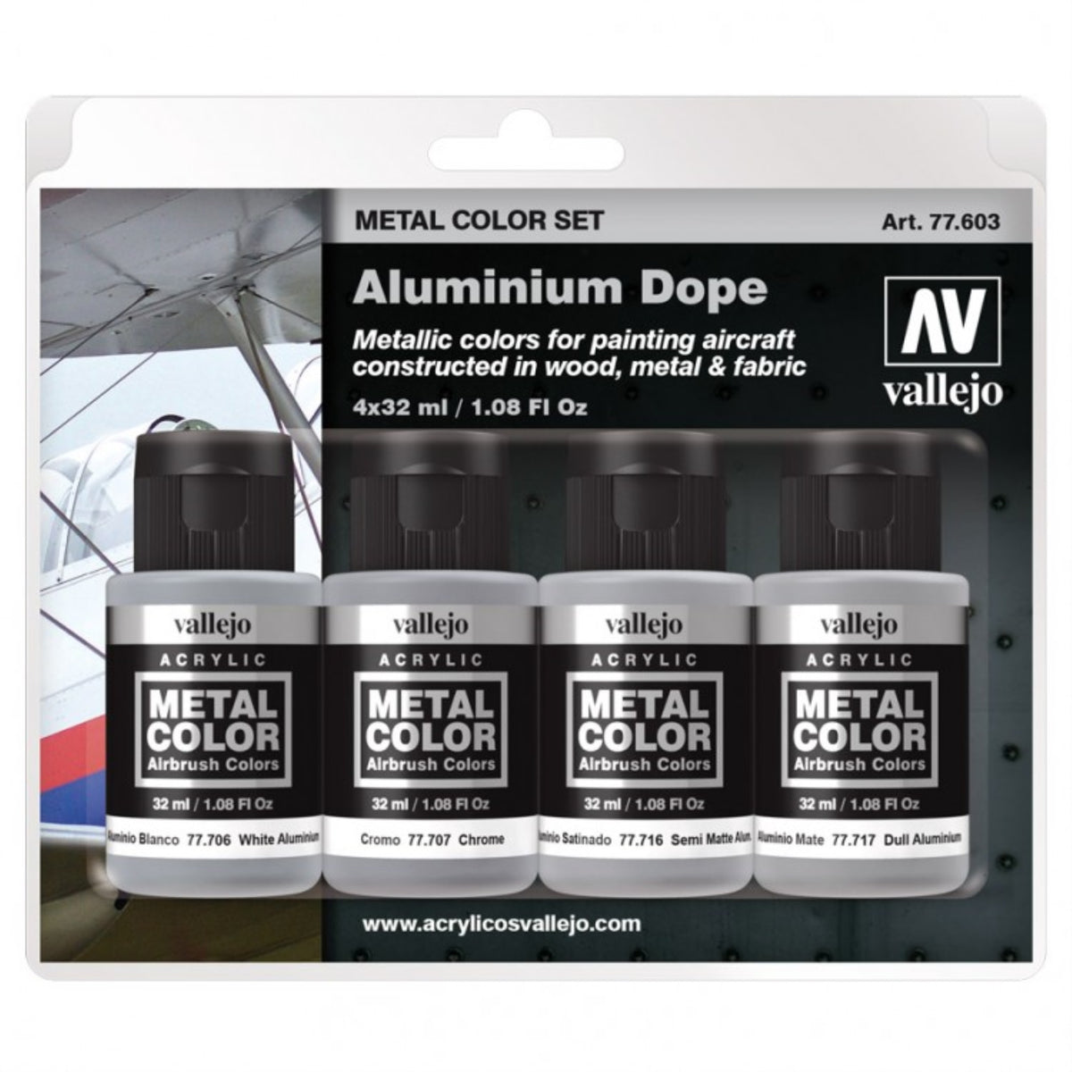 Mc: Metal: Aluminium Dope 4Pk (32Ml.)