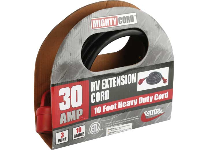 30A EXTENSION CORD W/HDL 10FT RED BOXED