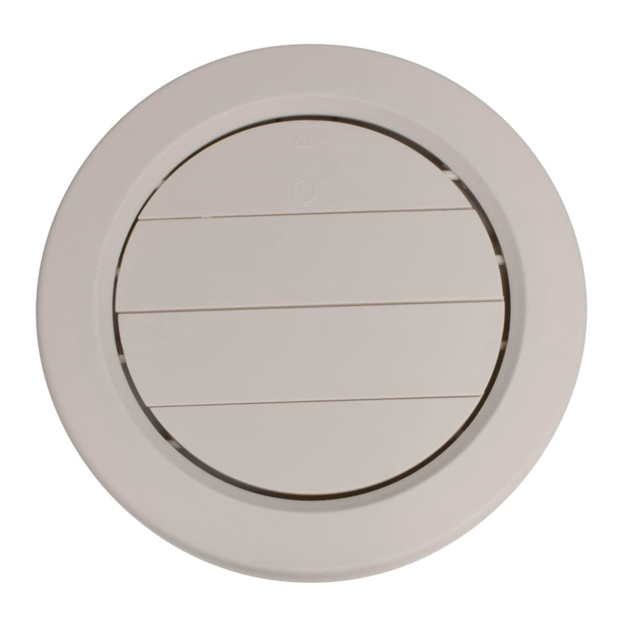 Valterra A10-3360Vp Dampered Heating And A/C Register With 360 Rotation - 5-13/16' Id X 6-7/8', Beige