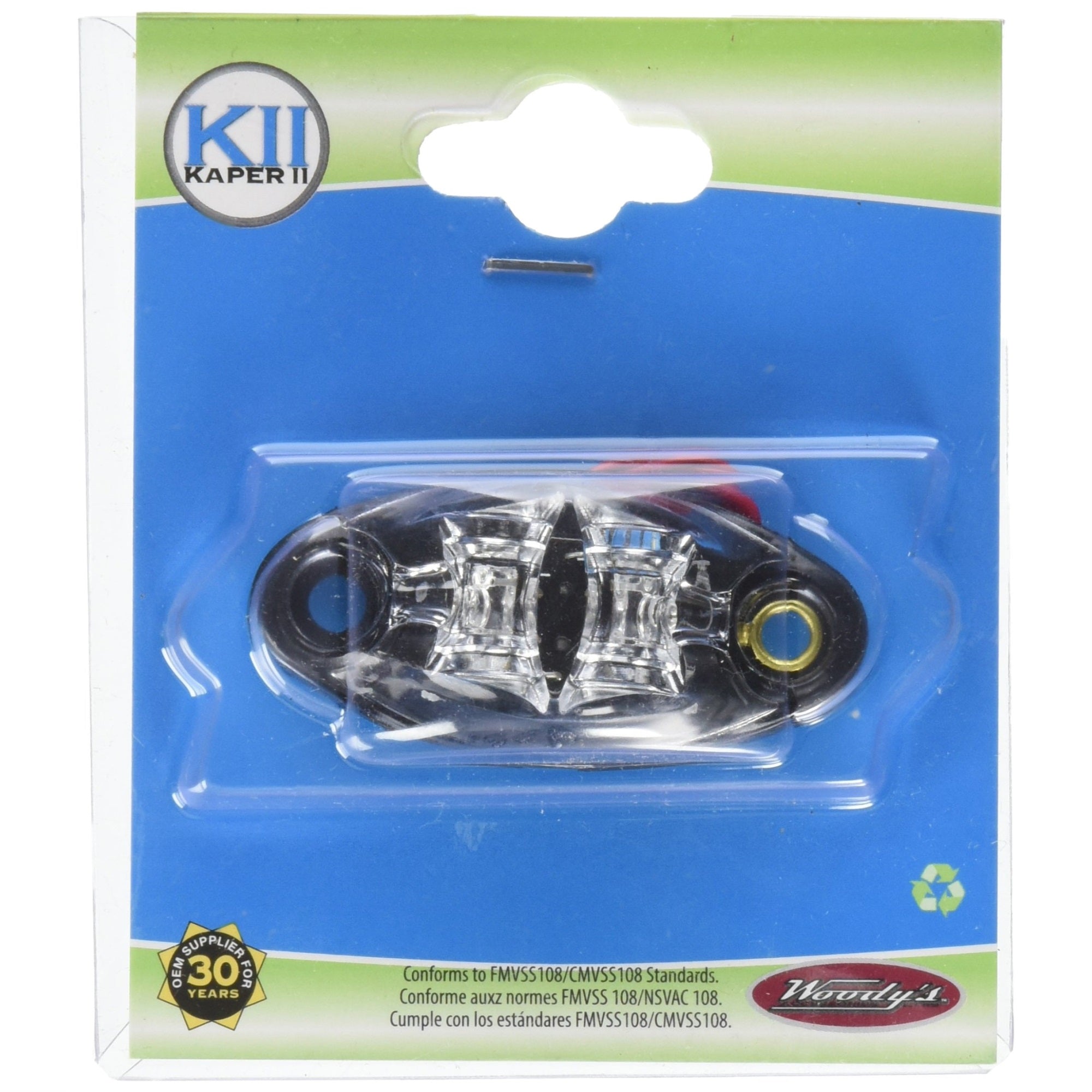 Diamond Group 52441 Clear/Red 2 Diode 1 Wire Led Marker Light
