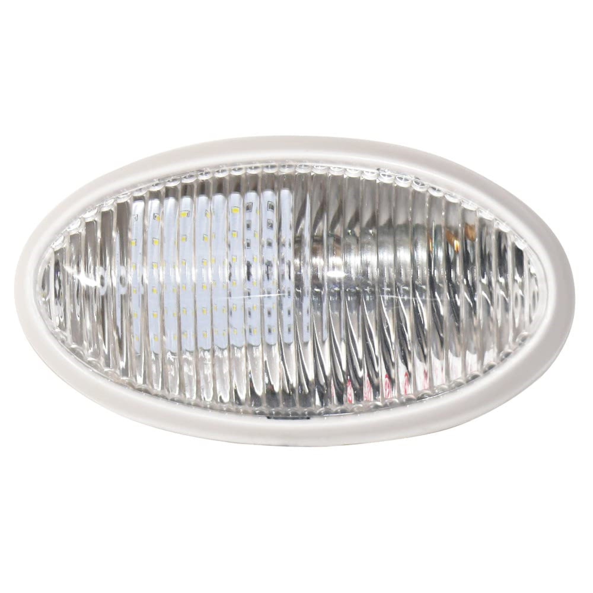 Diamond Incandescent Standard Surface Mount Porch Light, 12V, 6'X3/5'X2', 2 Wire Installation, Easy To Install, Oval Shape, Available In White (1 Pack) - Dg71258Vp