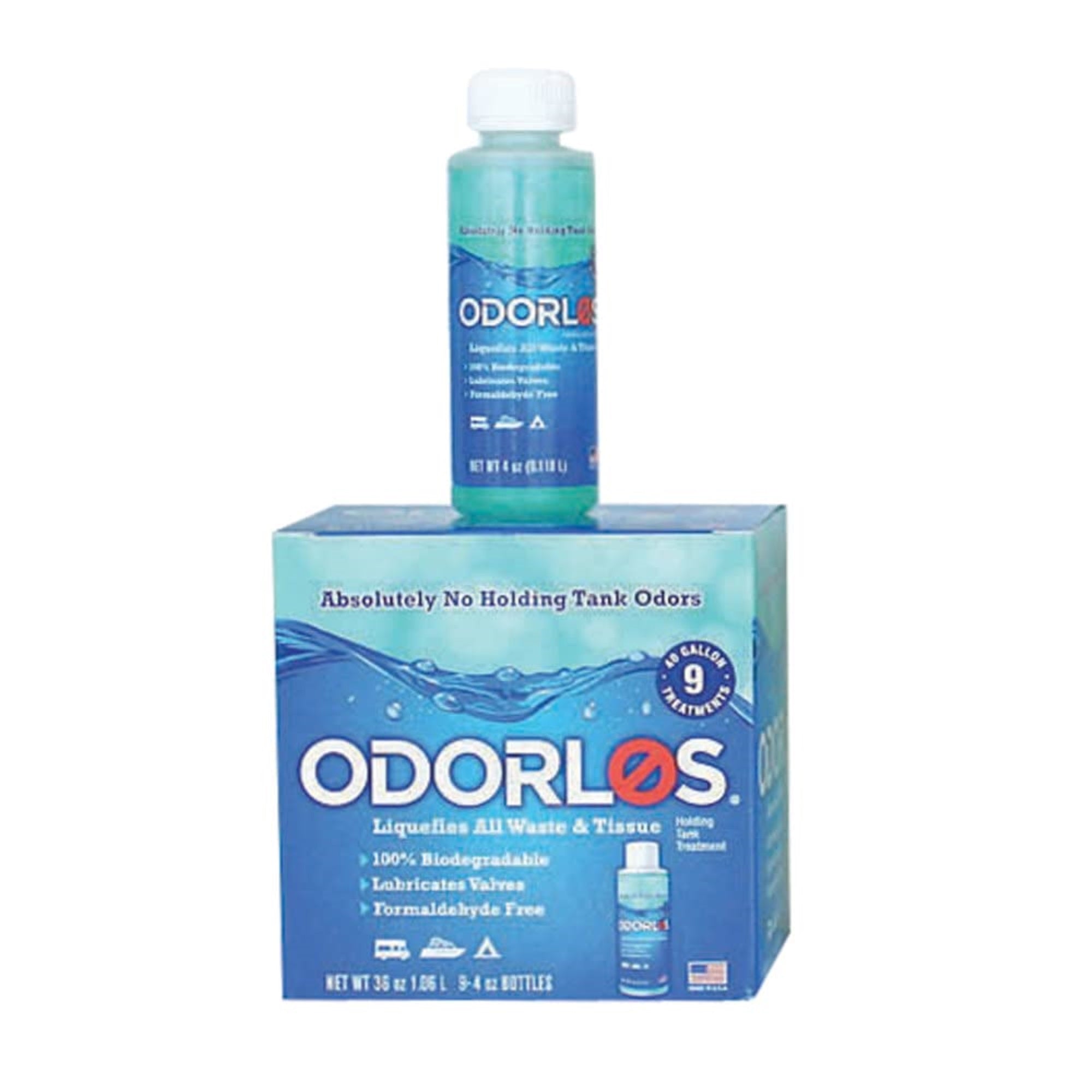 Valterra Odorlos V77001 Holding Tank Treatment (Holding Tank Treatement, 4Oz Bottle, 9Pk),1 Pack