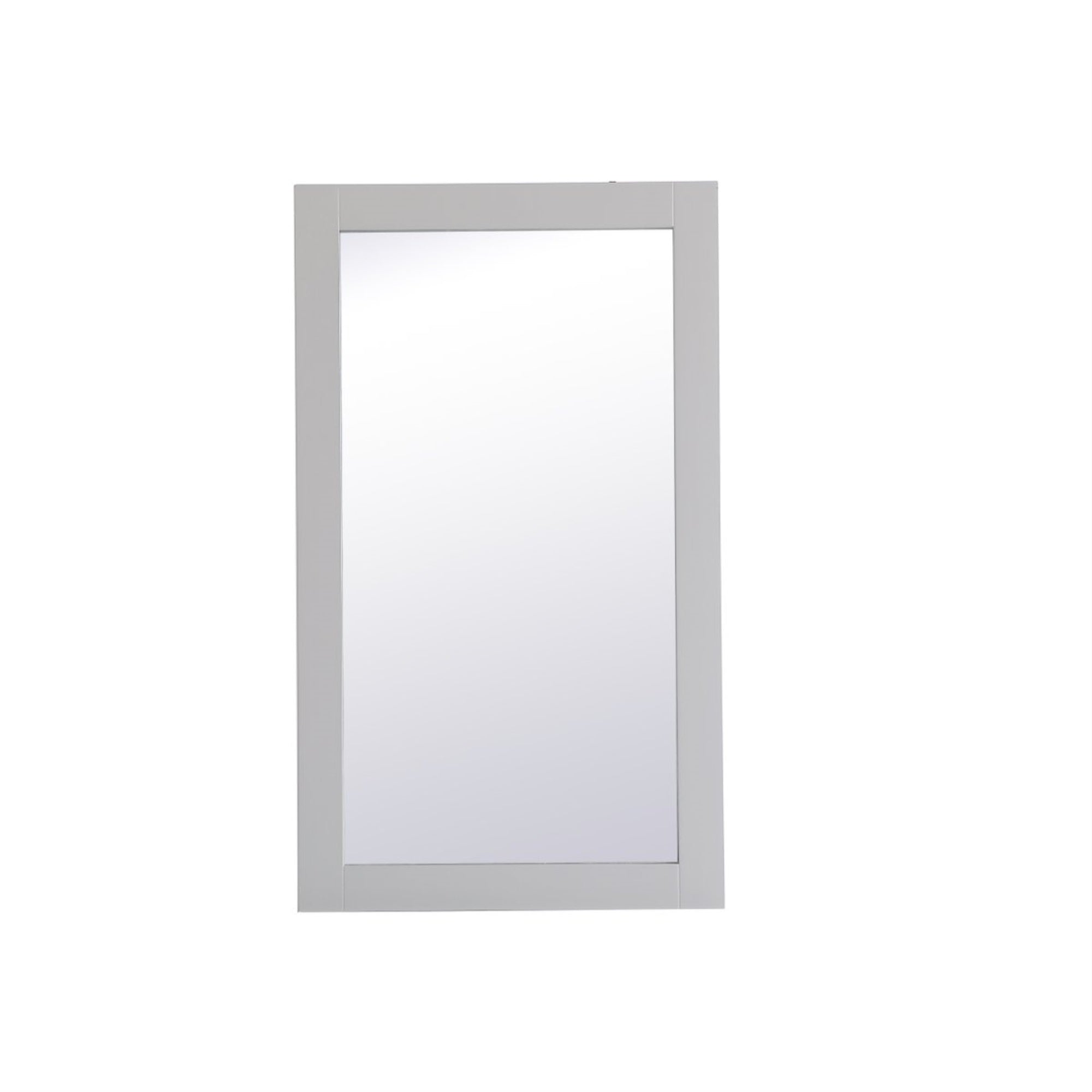 Aqua Rectangle Vanity Mirror 18 Inch In Grey