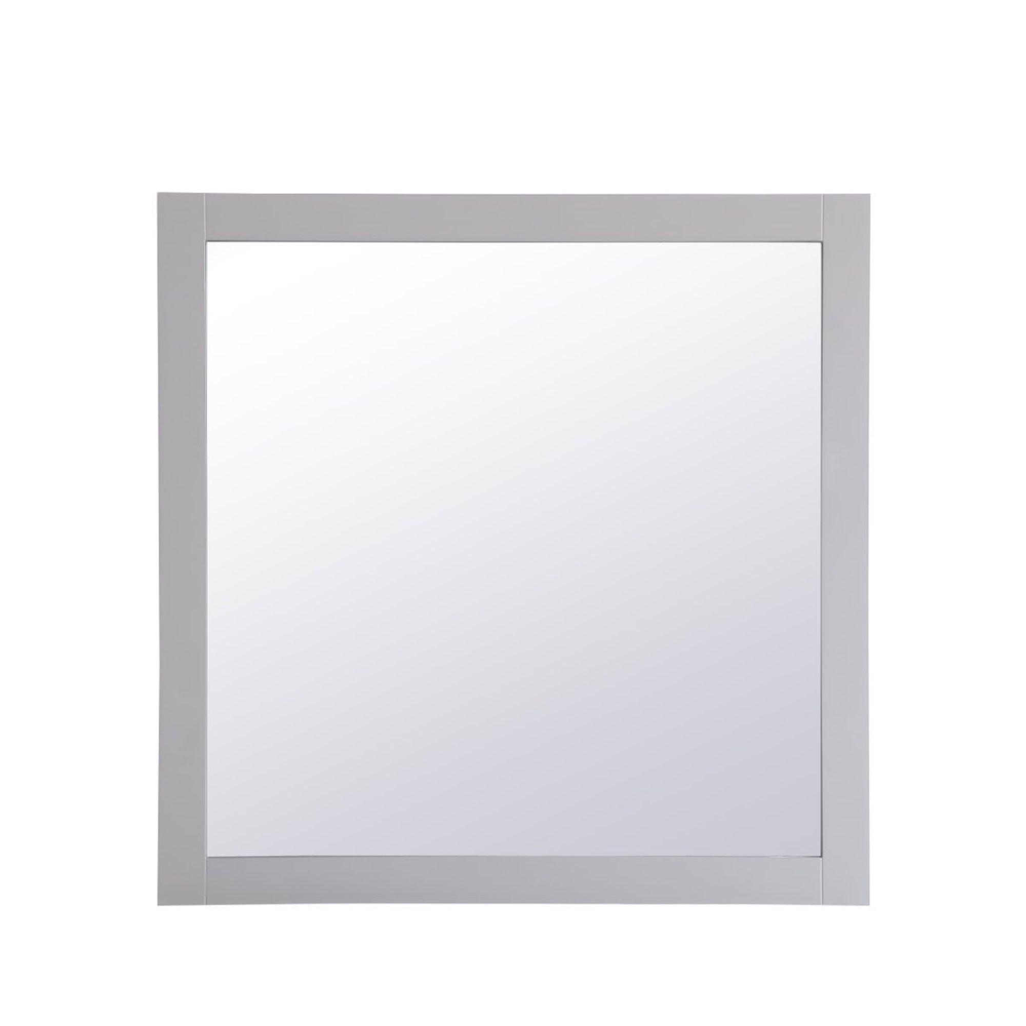 Aqua Square Vanity Mirror 36 Inch In Grey