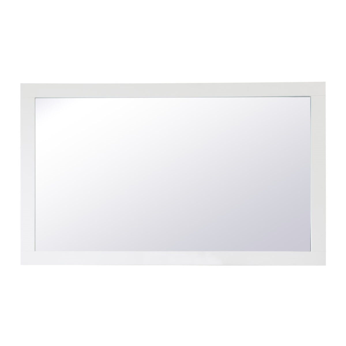 Aqua Rectangle Vanity Mirror 60 Inch In White