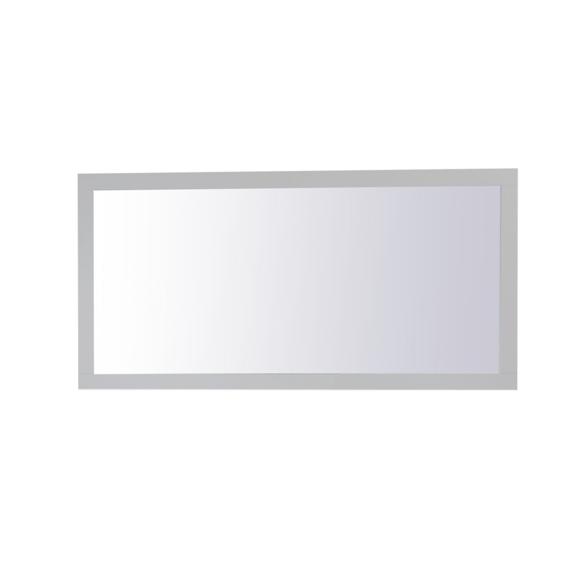 Aqua Rectangle Vanity Mirror 72 Inch In Grey