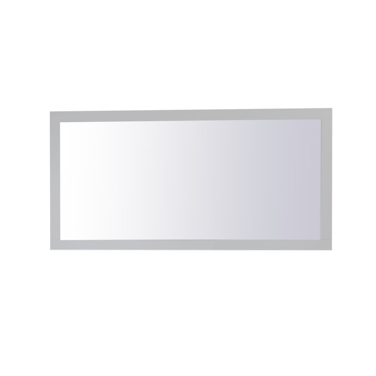 Aqua Rectangle Vanity Mirror 72 Inch In Grey