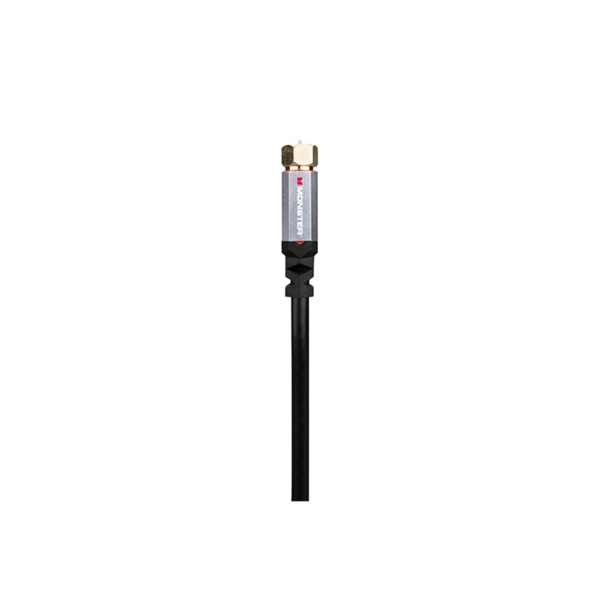 6' Gold plated F-pin connector Duraflex coaxial cable Alumnium extruded shell