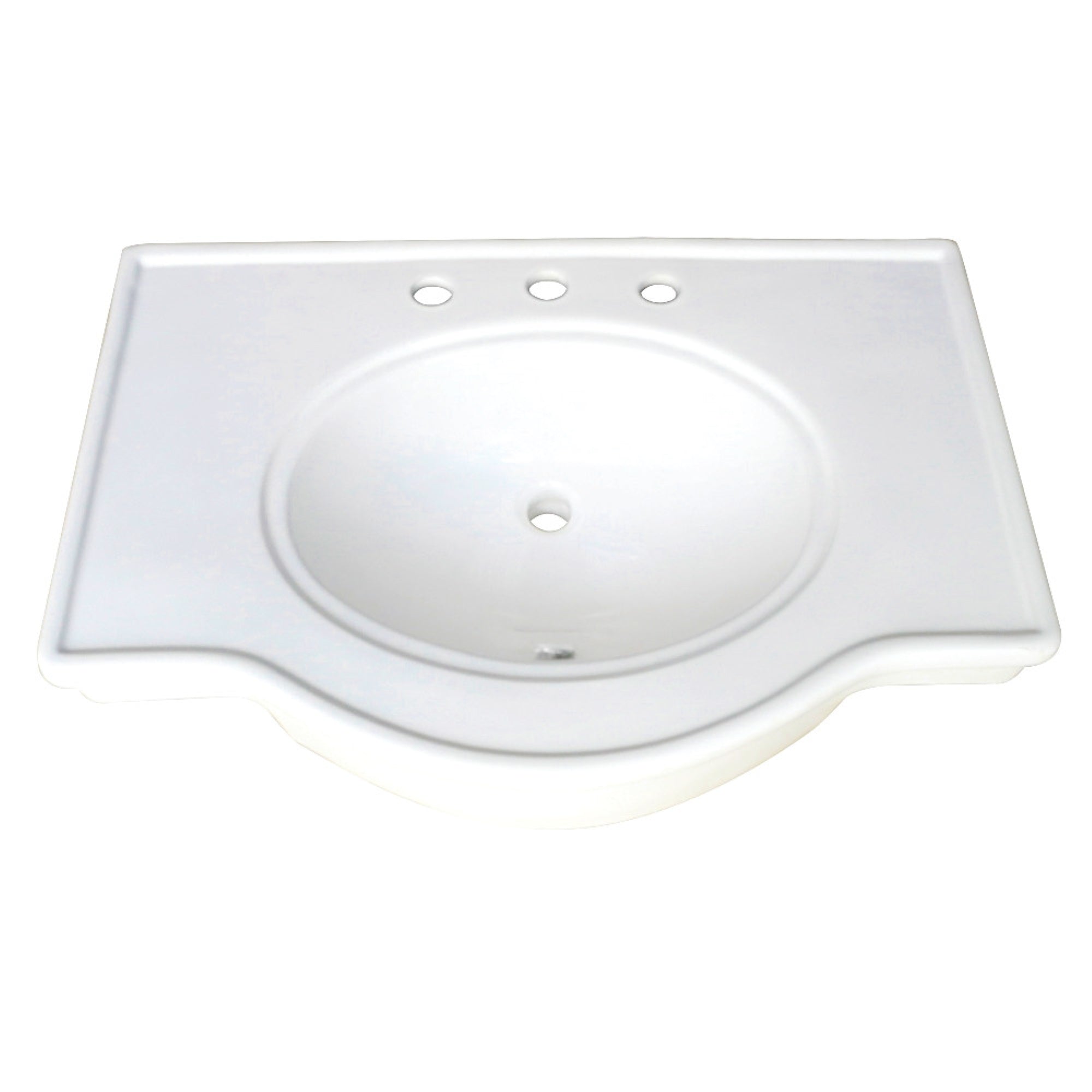 Fauceture Vpb1318B Templeton 31 X 22 Ceramic Console Sink Basin, White