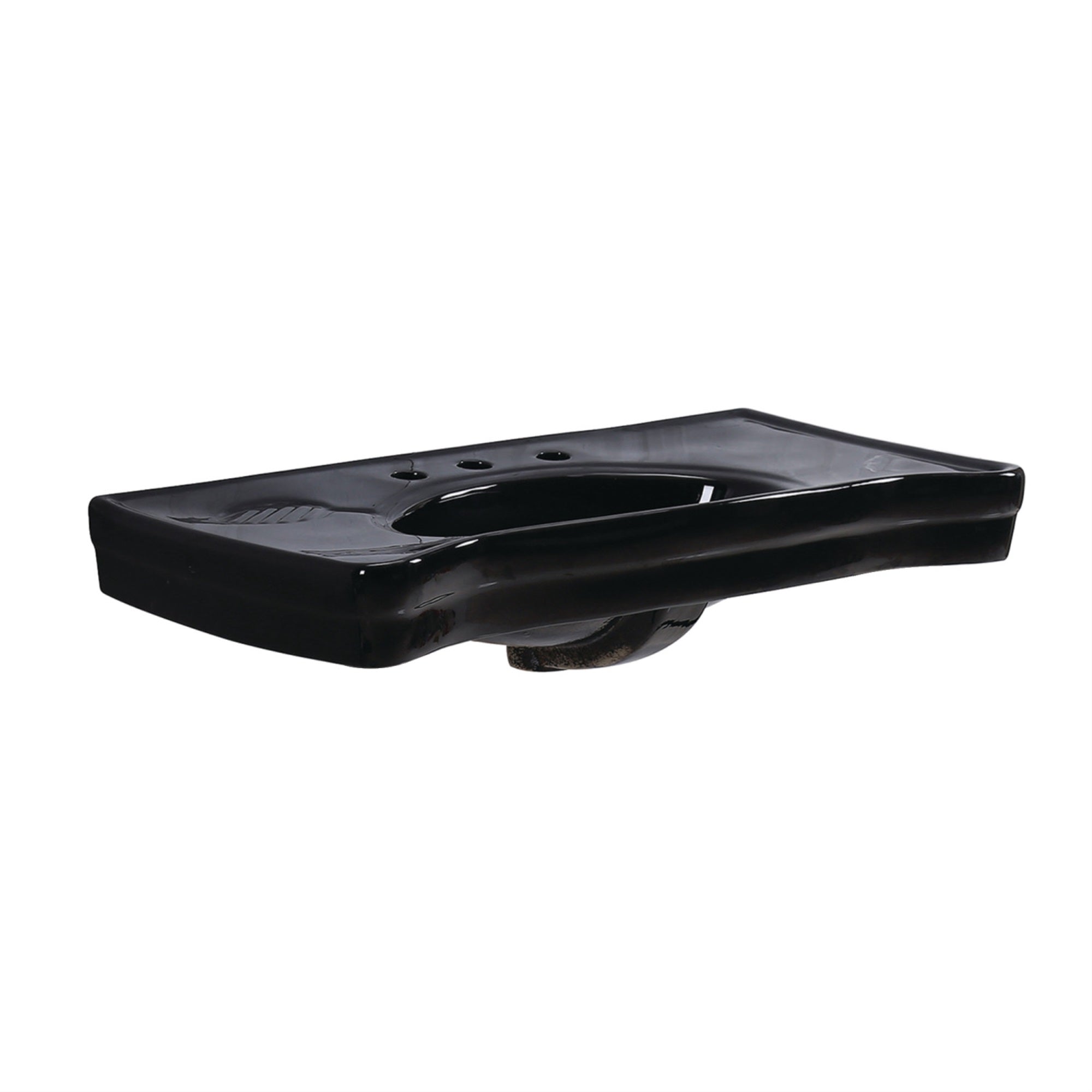 Kingston Brass Vpb1368Bk Imperial Ceramic Console Sink Basin, Black