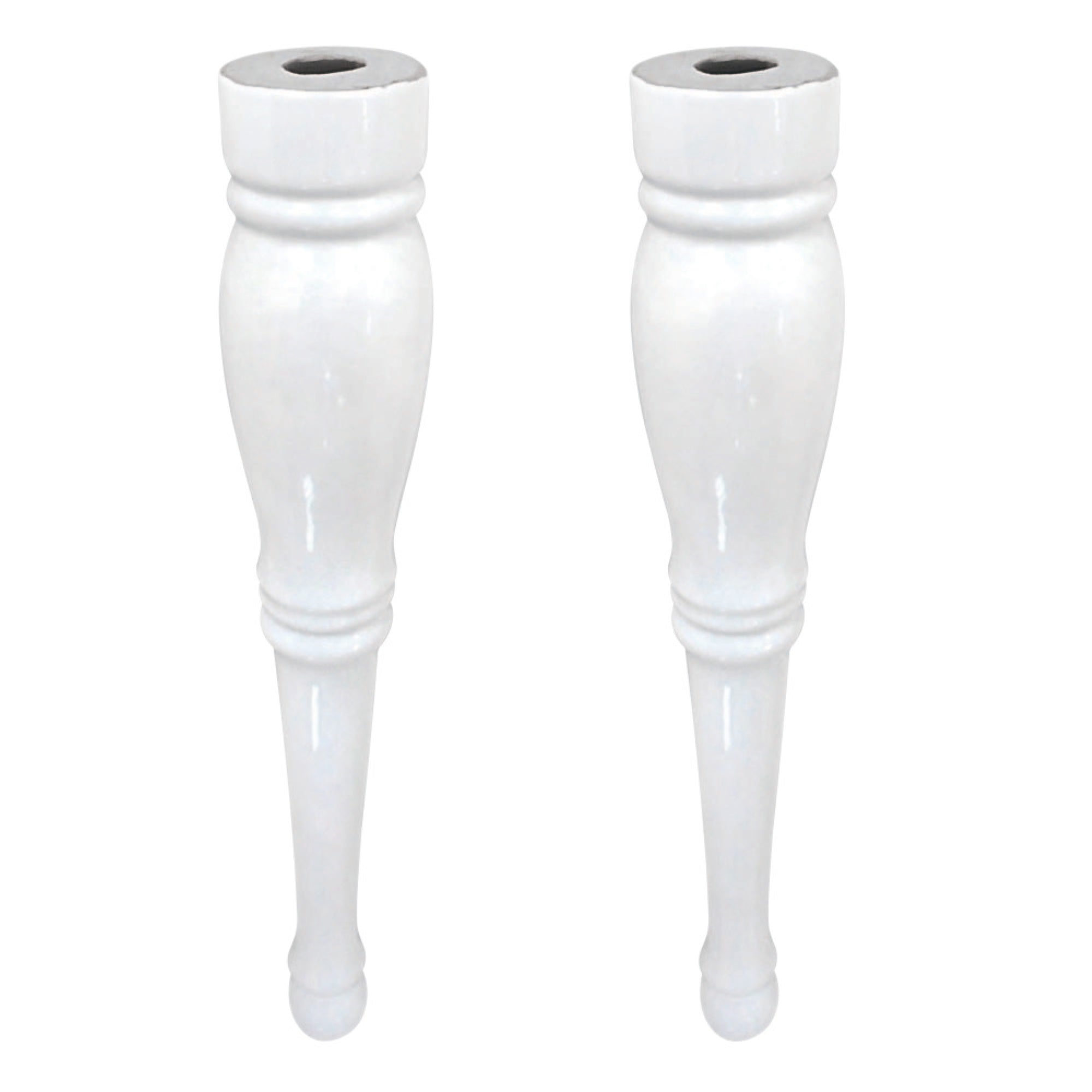 Kingston Brass Vpb136P Imperial Basin Console Pedestal 2 Pcs/Set, White