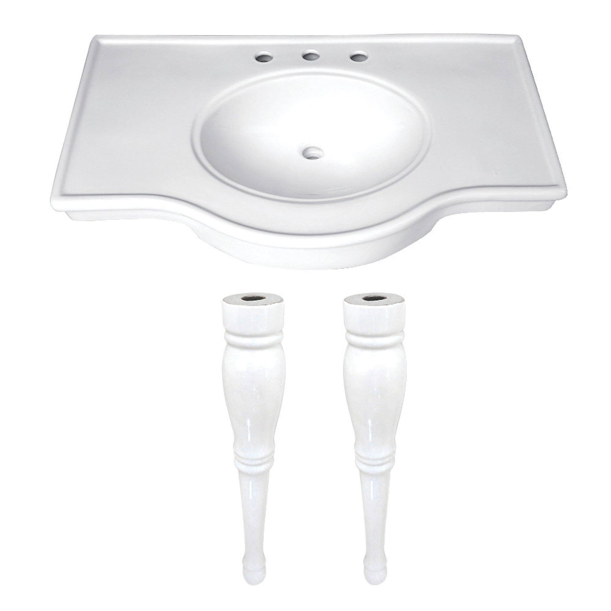 Fauceture Vpb1378 Templeton 37 X 22 Ceramic Console Sink, White
