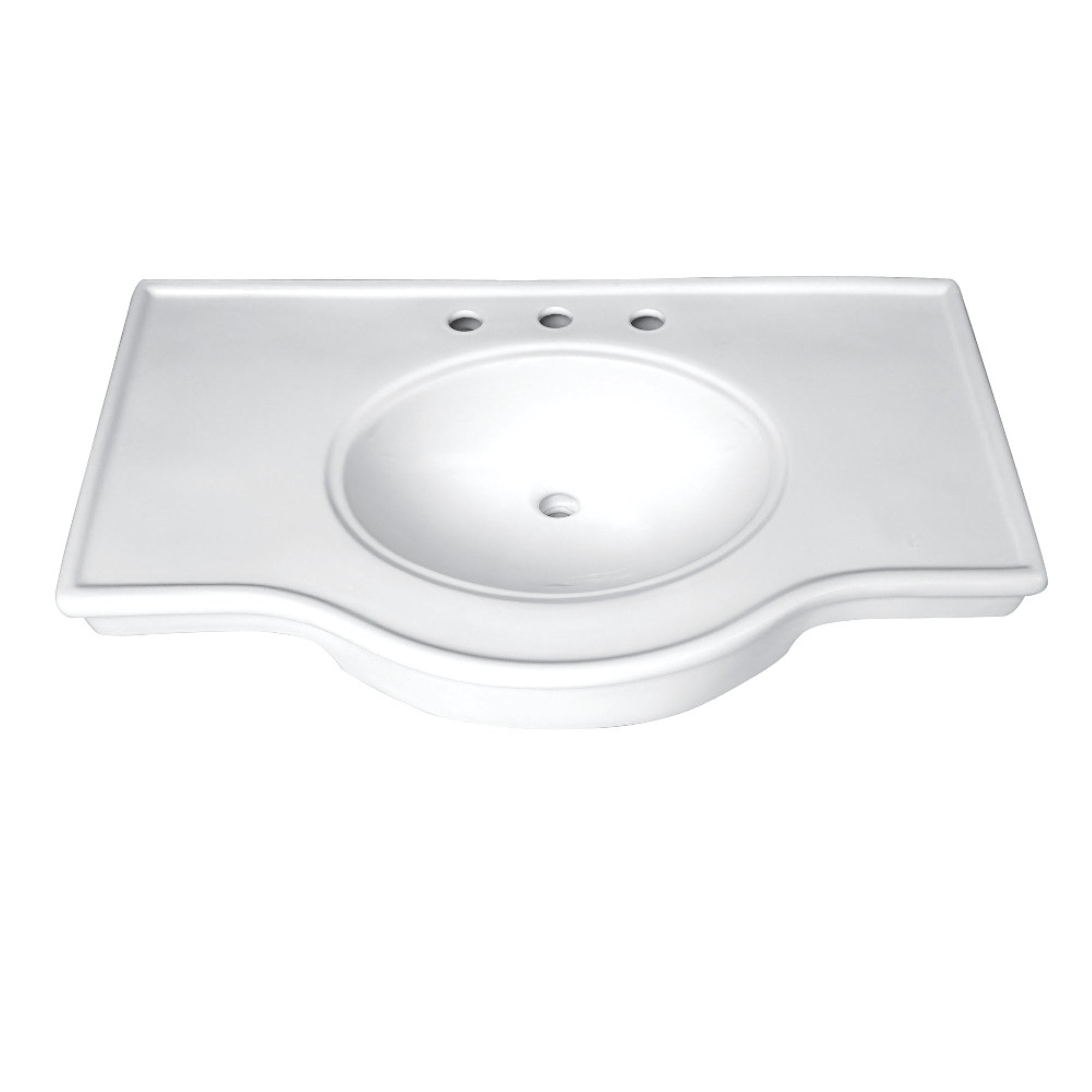 Fauceture Vpb1378B Templeton 37 X 22 Ceramic Console Sink Basin, White