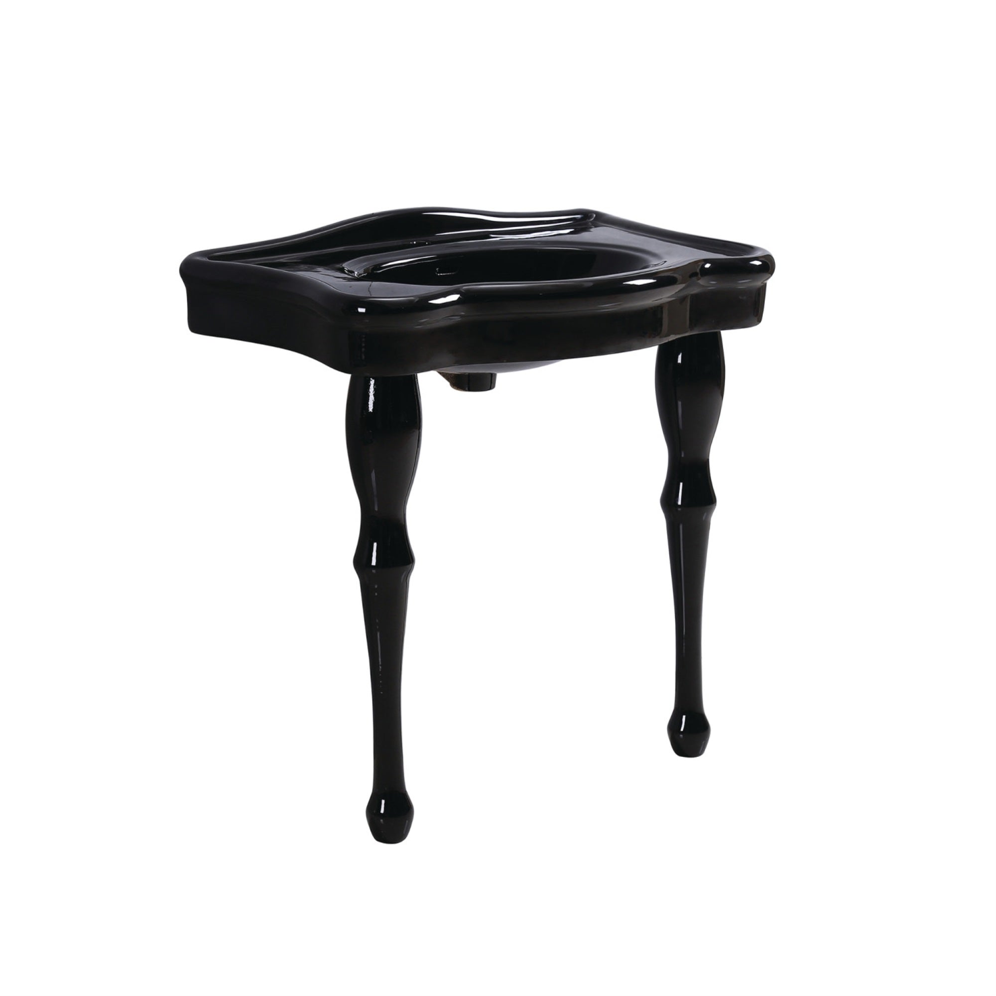 Kingston Brass Vpb5321K Imperial 32-Inch Basin Console Sink With 1 Faucet Hole, Black