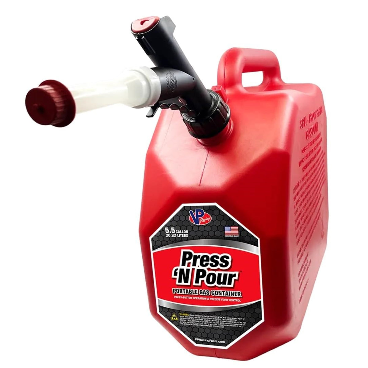 Vp Racing 3839 Press 'N Pour Gas Can Red, 5.5 Gallon - 1 Pack