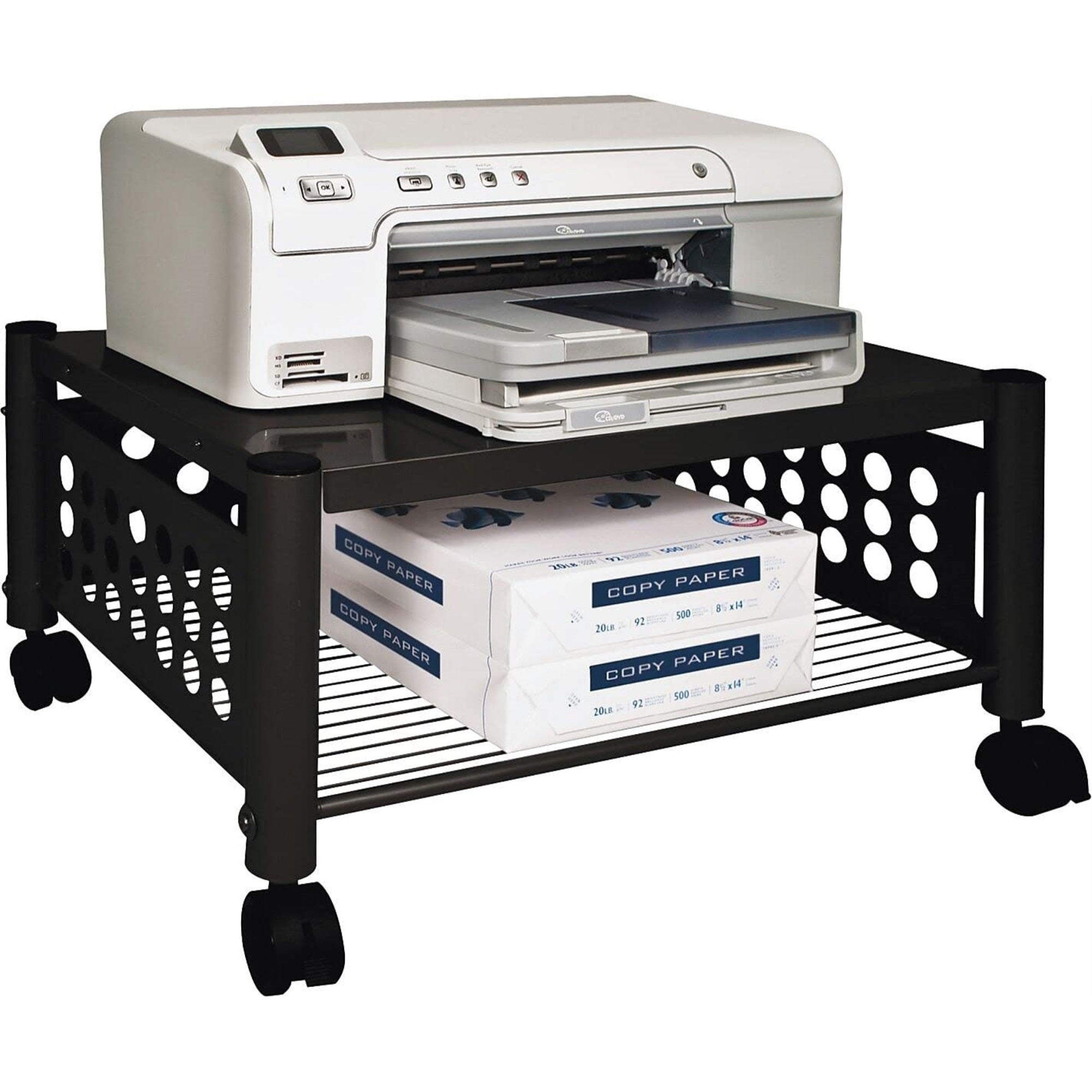 Vertiflex Mobile Underdesk Machine Stand, 21 x 17 x 11 Inches, Black (VF52009), One Size
